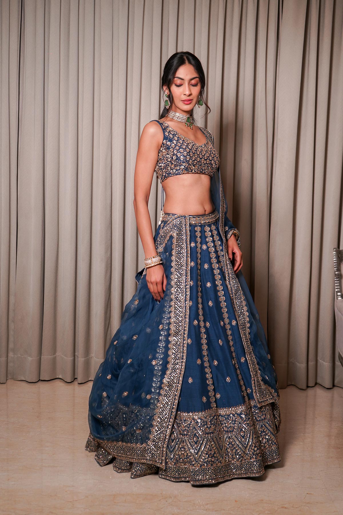 Blue Lehenga Set