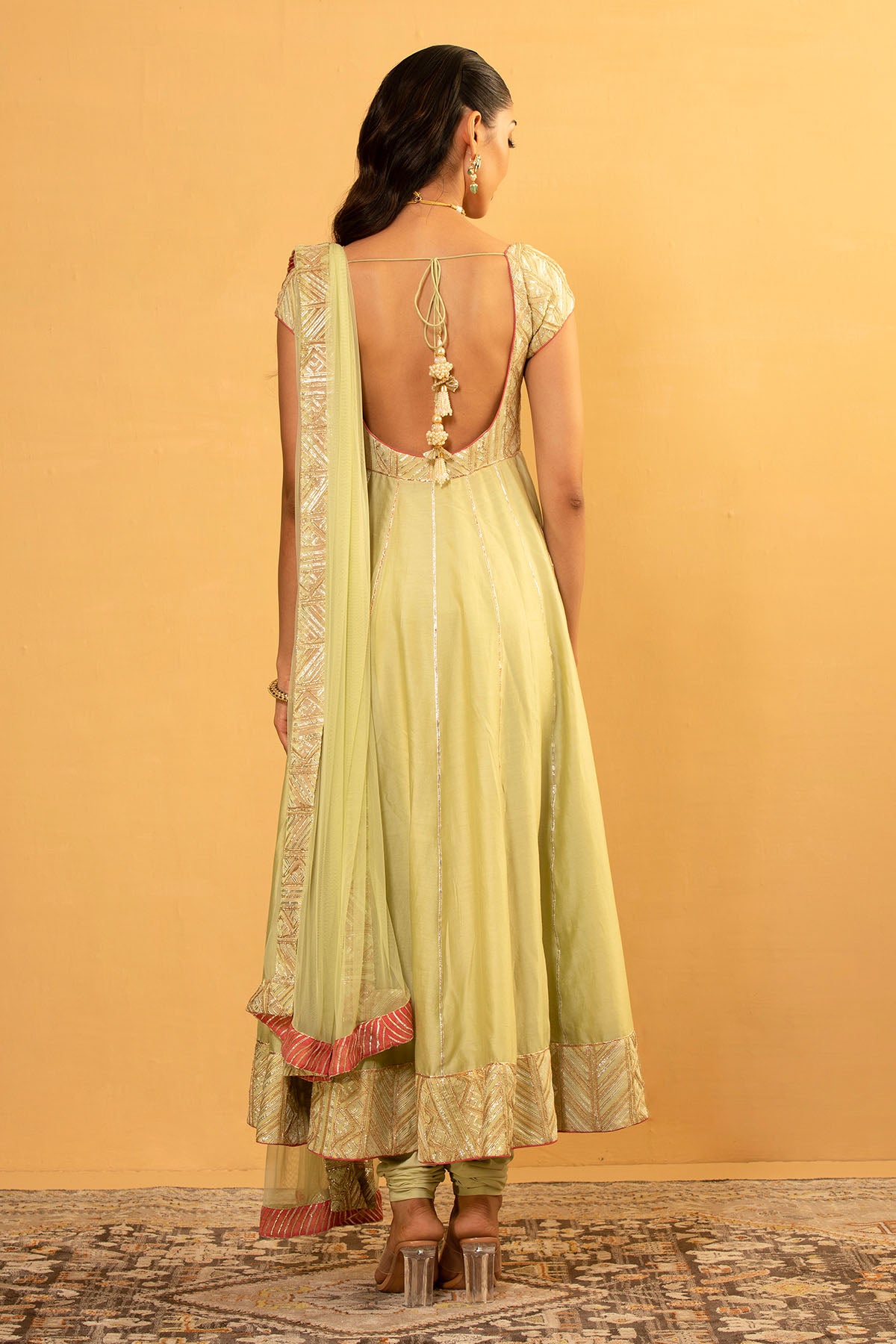 BOTTLE GOURD ANARKALI SET