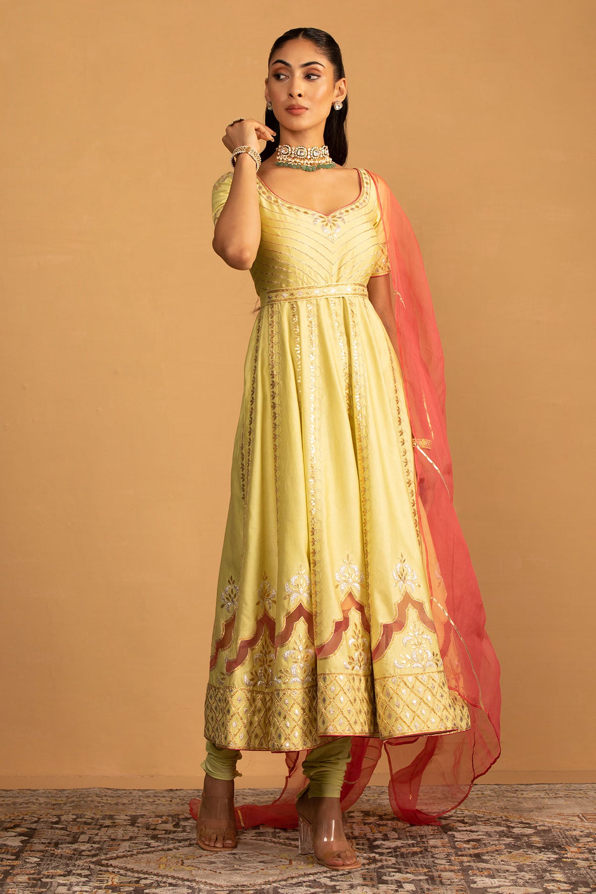 MINT GREEN ANARKALI SET