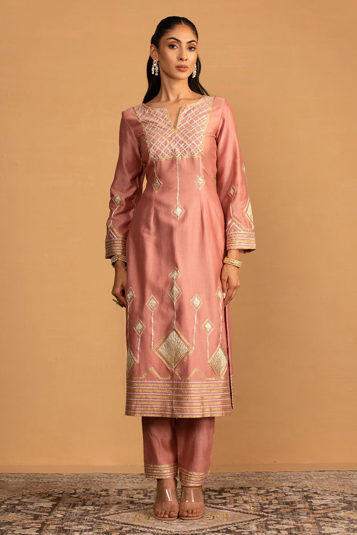 CHAMPAGNE KURTA SET
