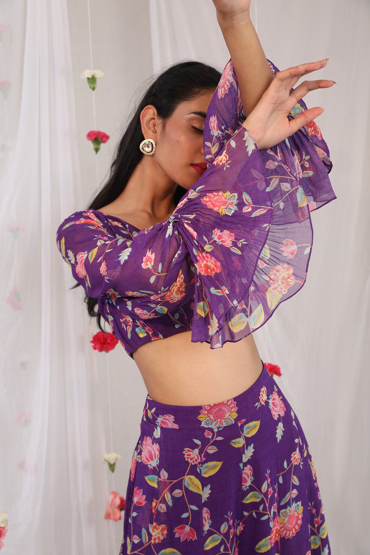 Purple pant & top set