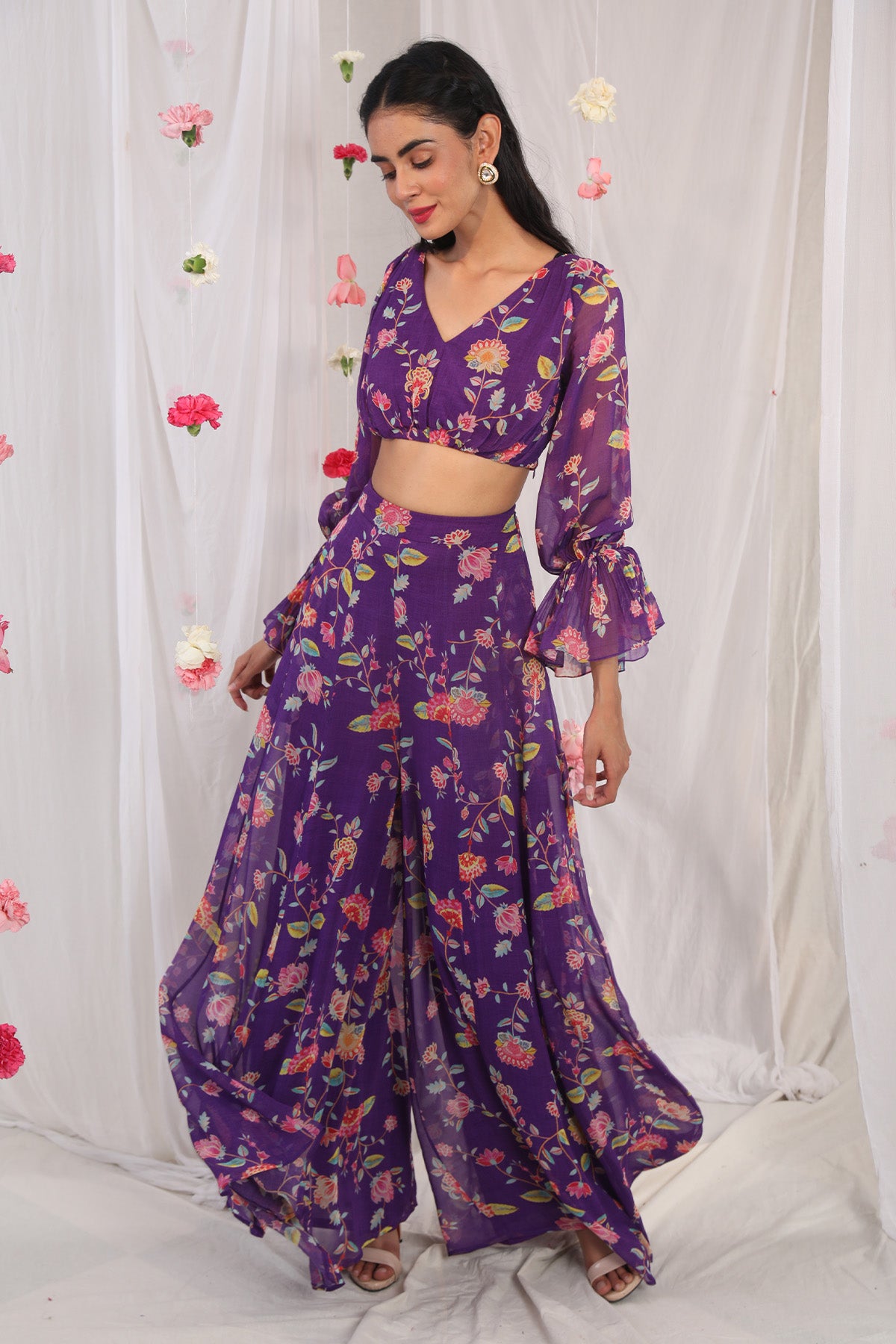 Purple pant & top set