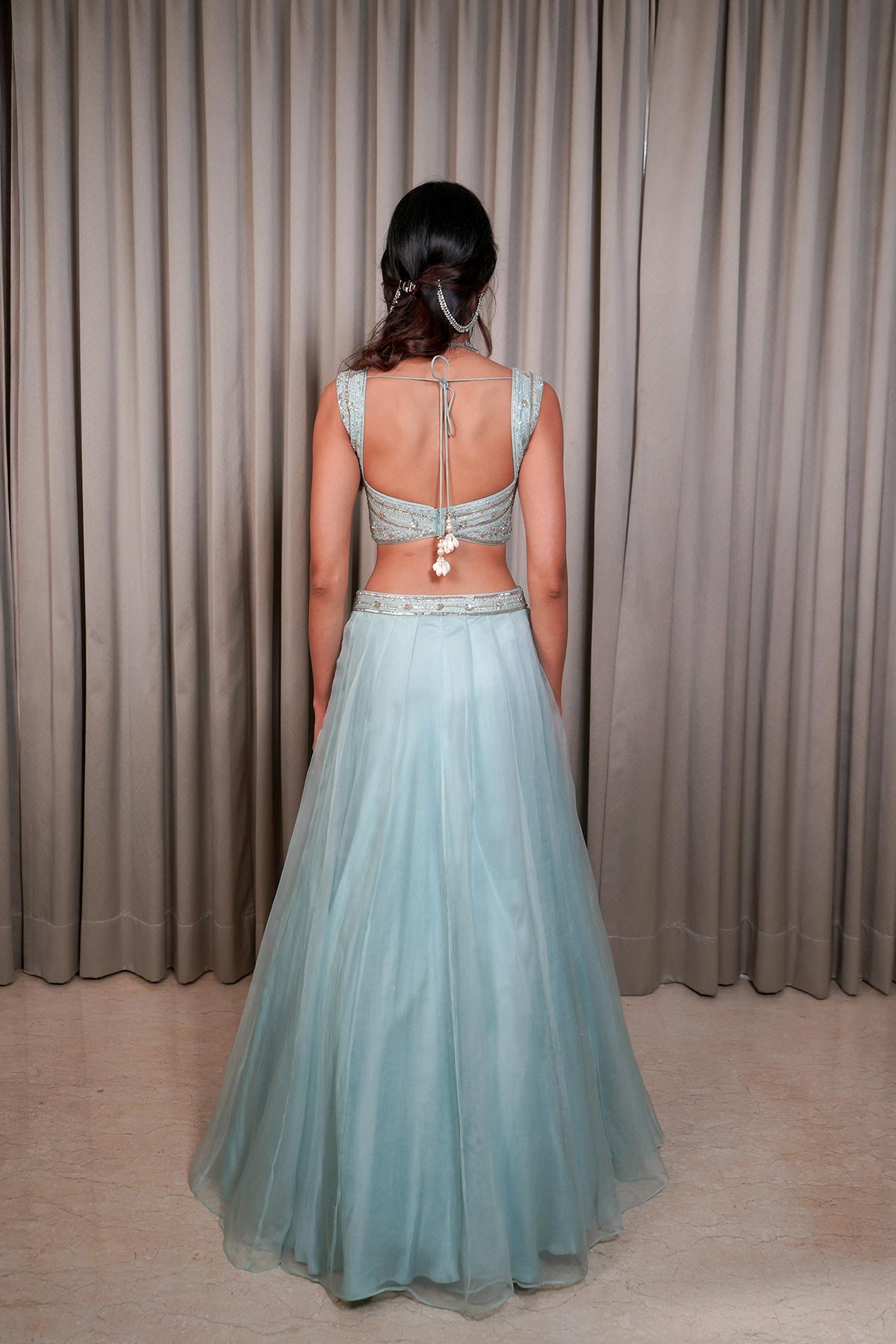 Ice Blue Lehenga Set