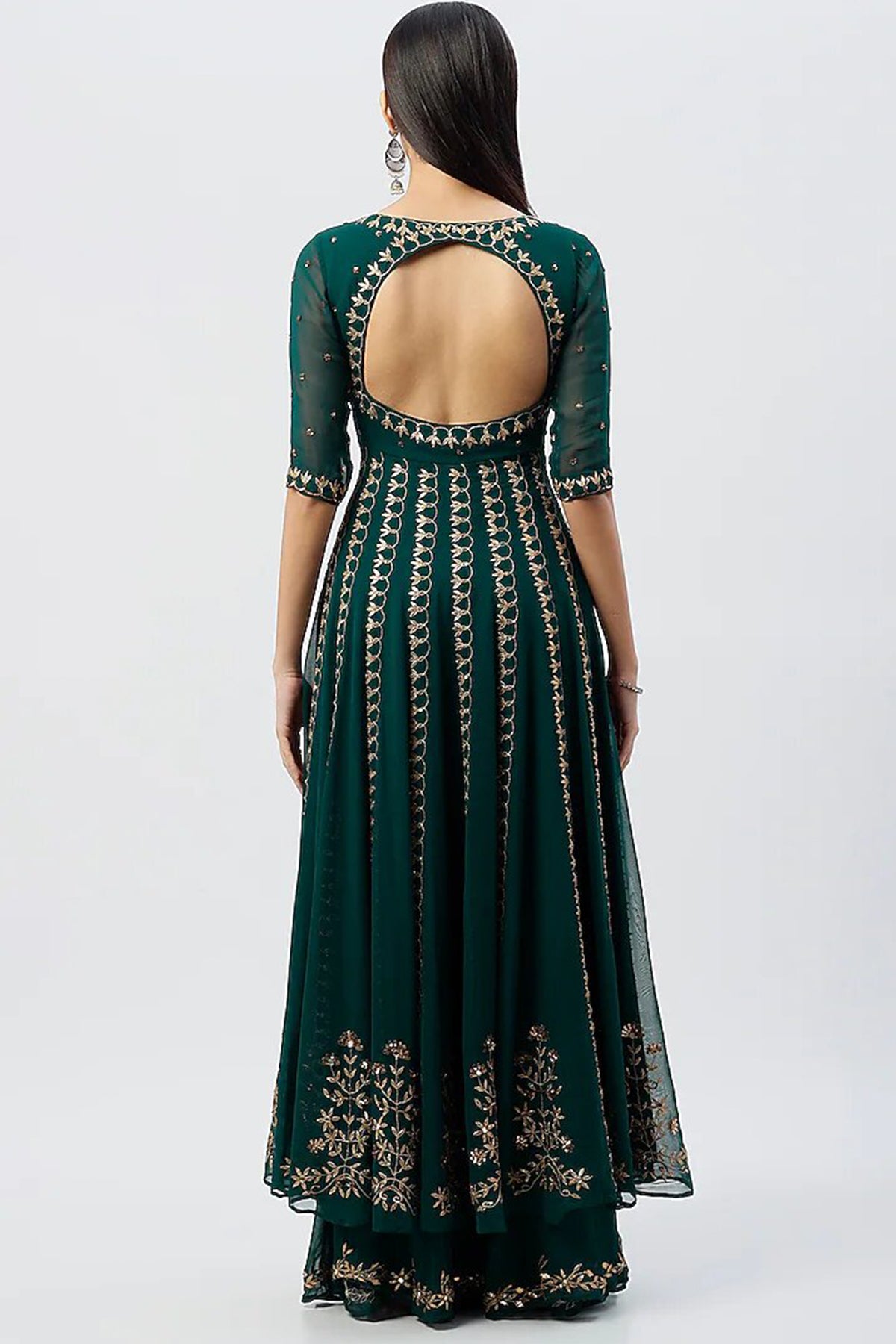 Emerald Anarkali Set