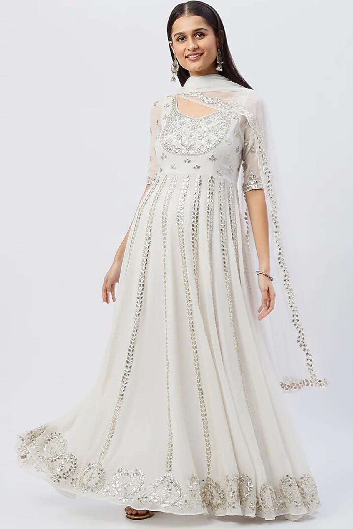 Off White Lehenga Set
