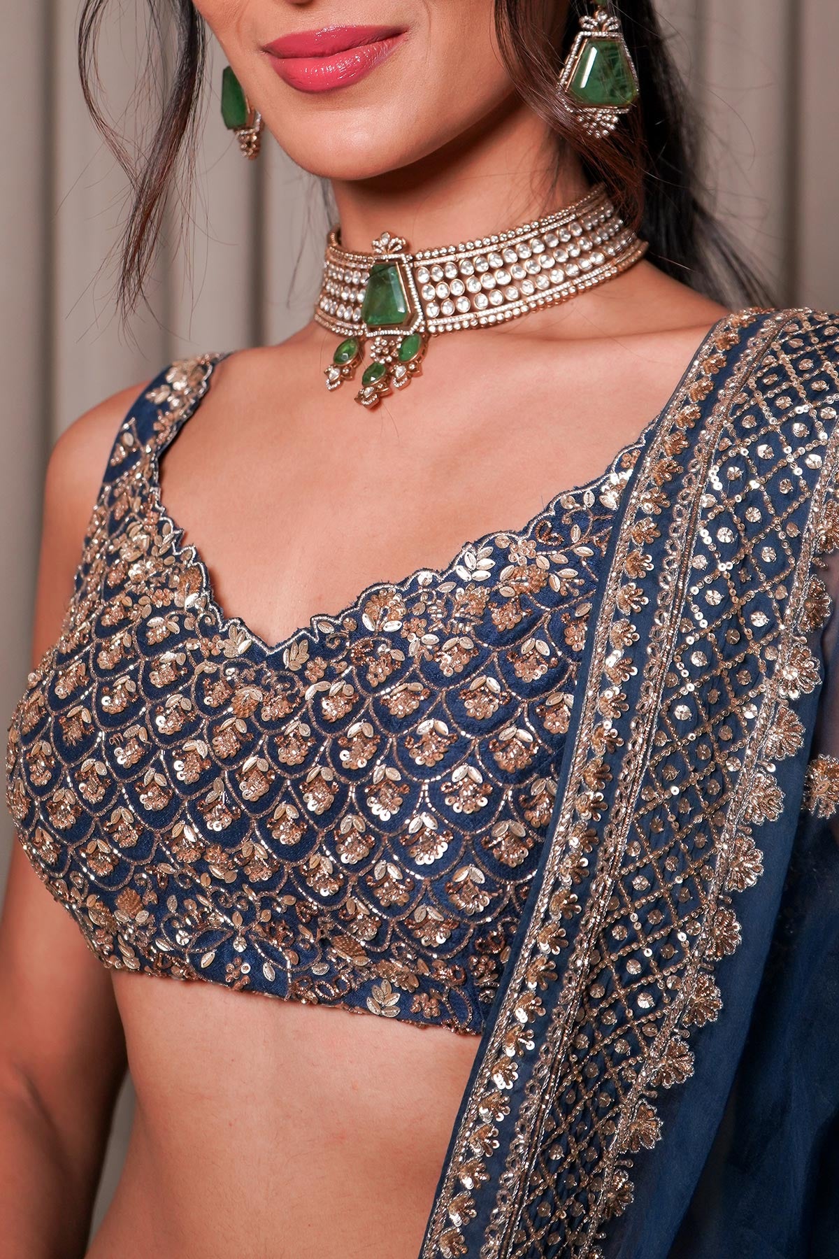 Blue Lehenga Set