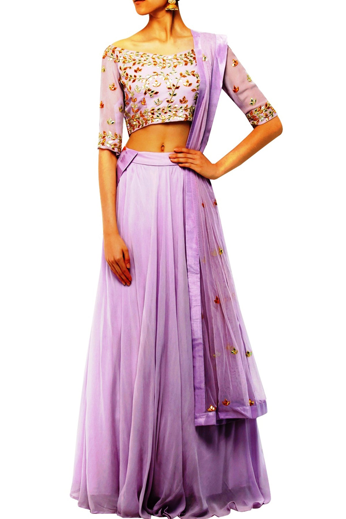 Lavender Lehenga set