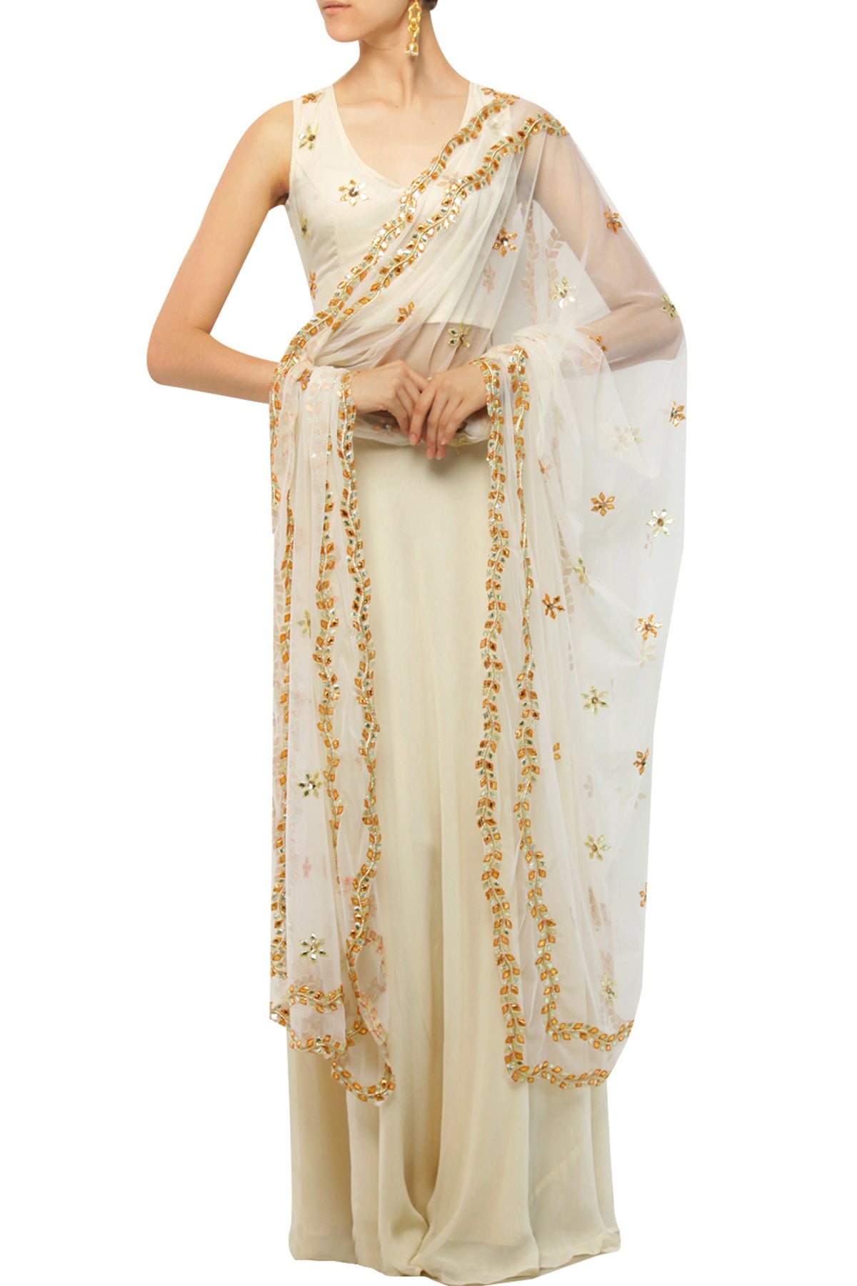 cream Lehenga set