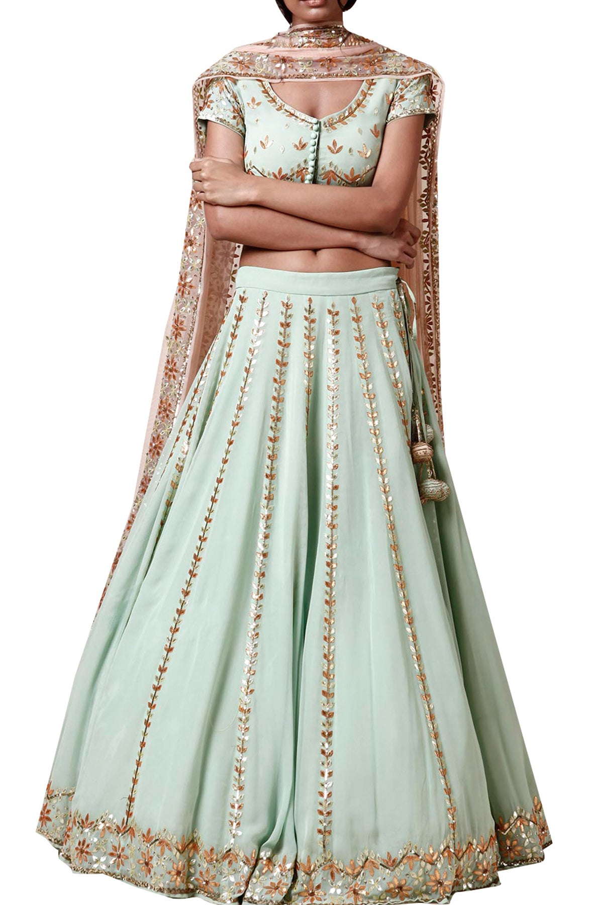 Mint Lehenga set