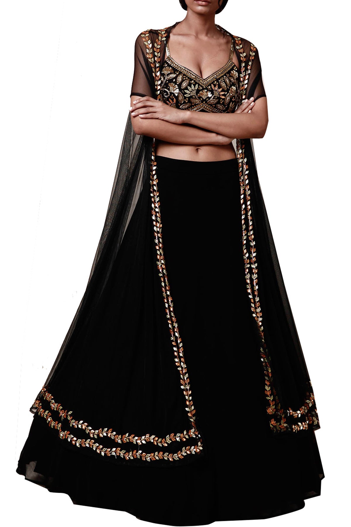 Black  cape set