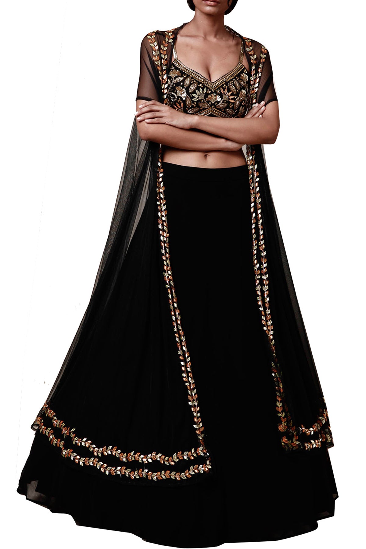 Black cape set