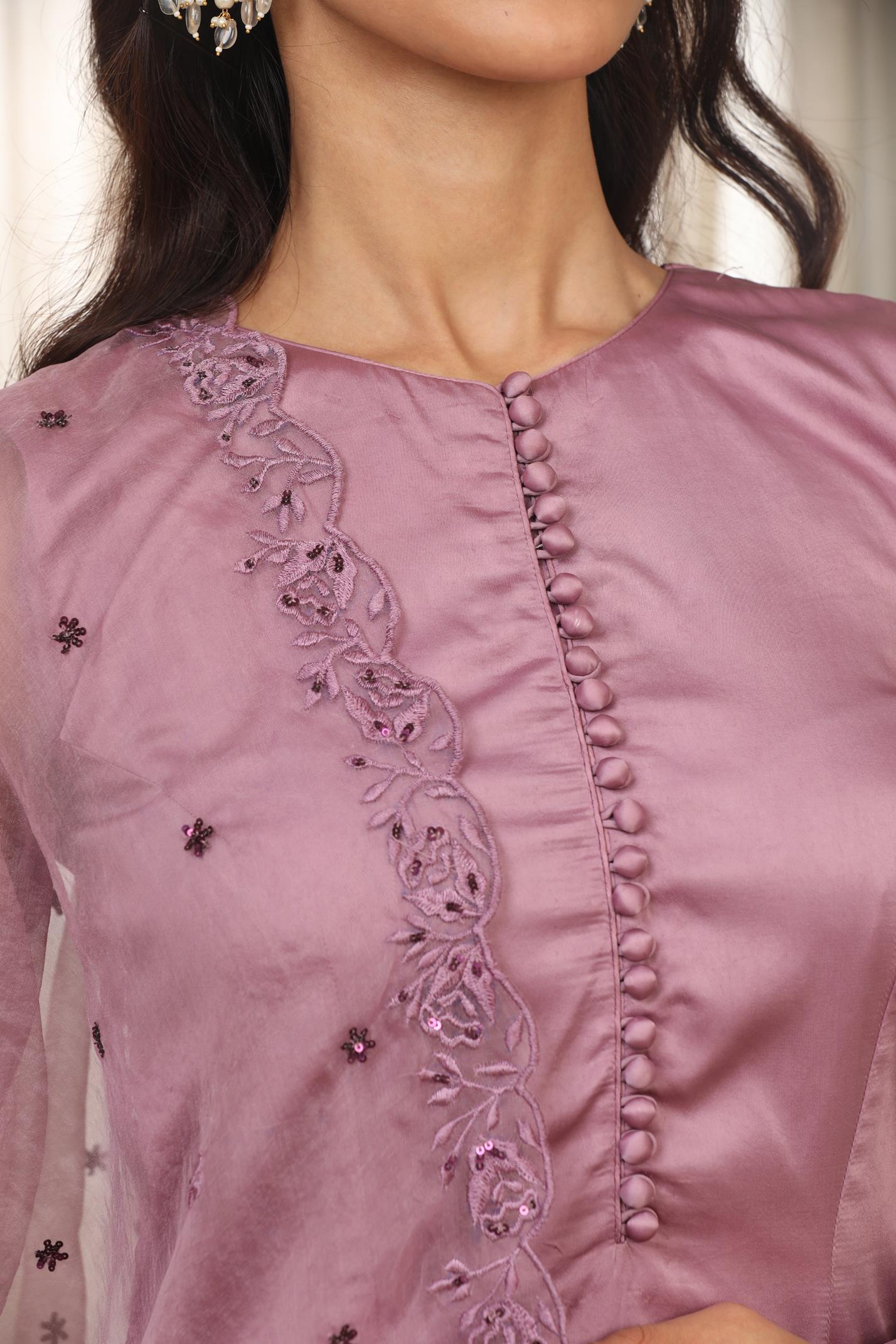 Lavender Kurta Set