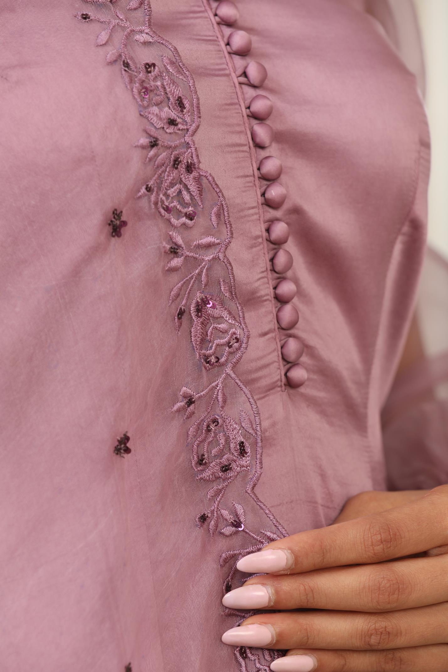 Lavender Kurta Set