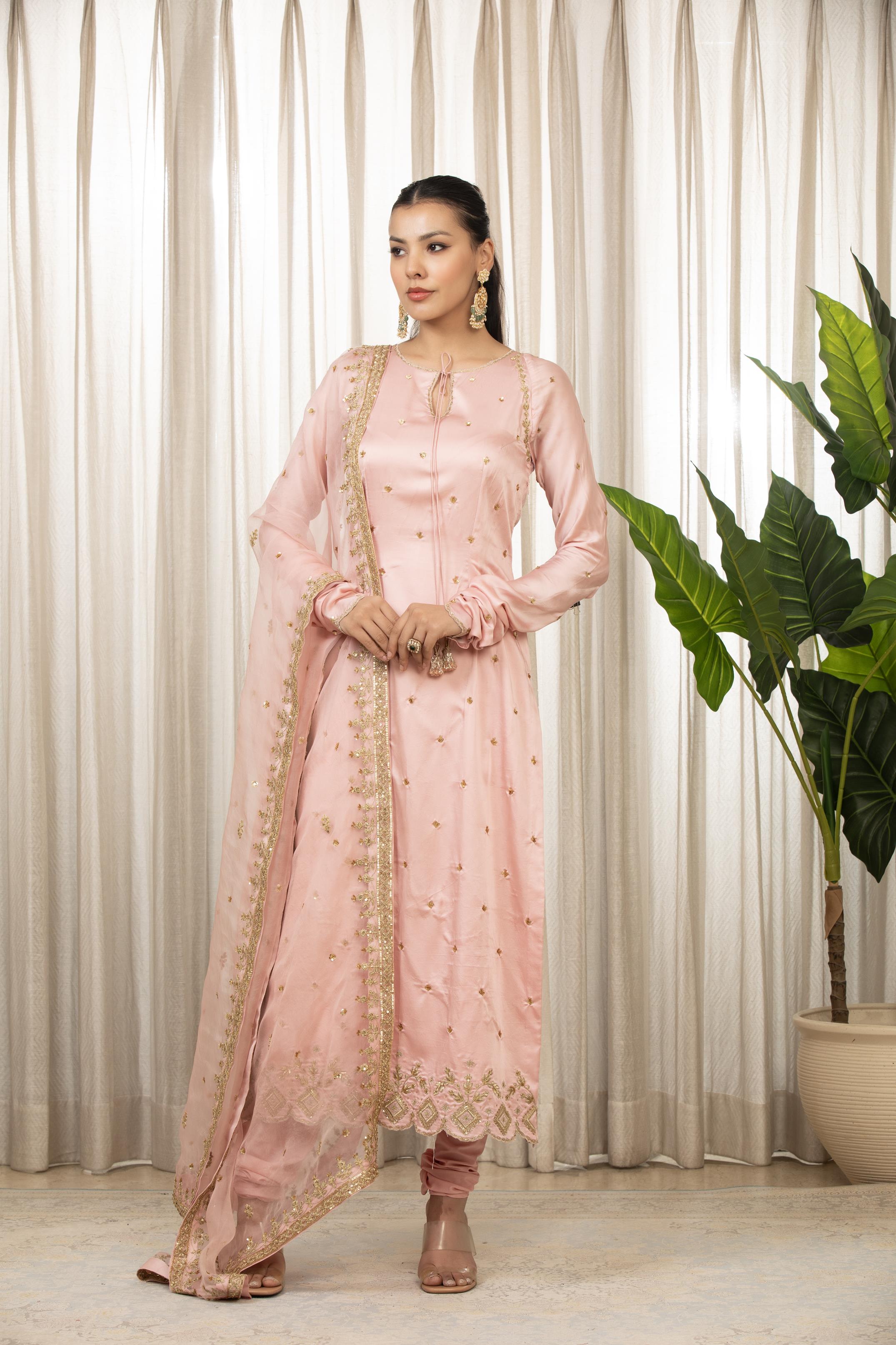 Sonam Pink Kurta Set