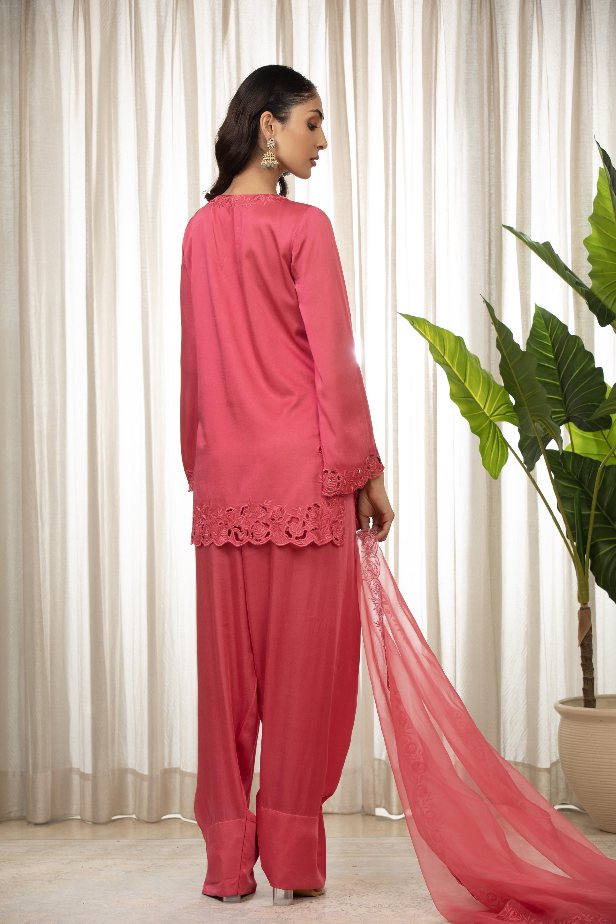 Kashmiri Pink Richa Set