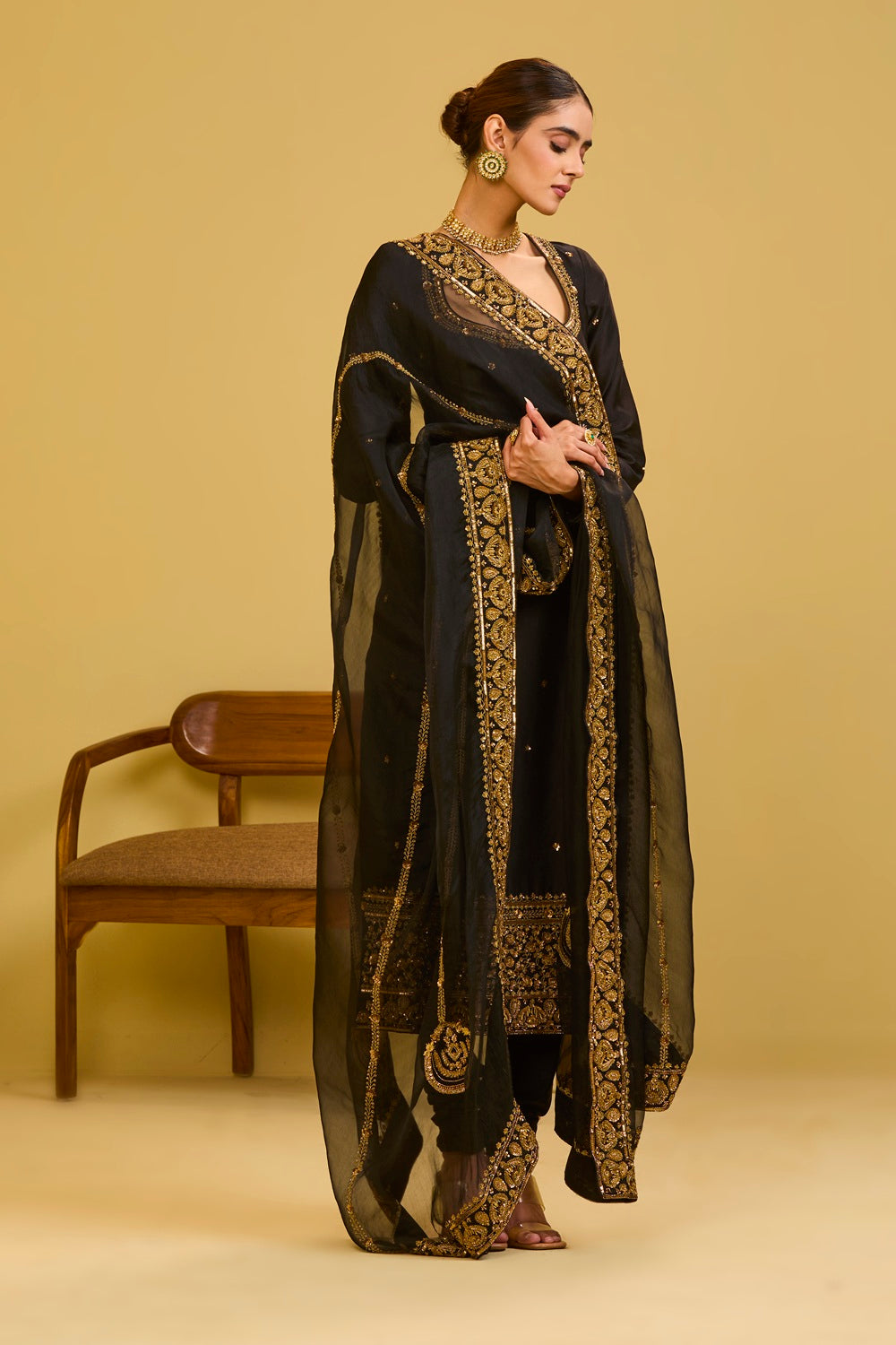 Black Kurta Set