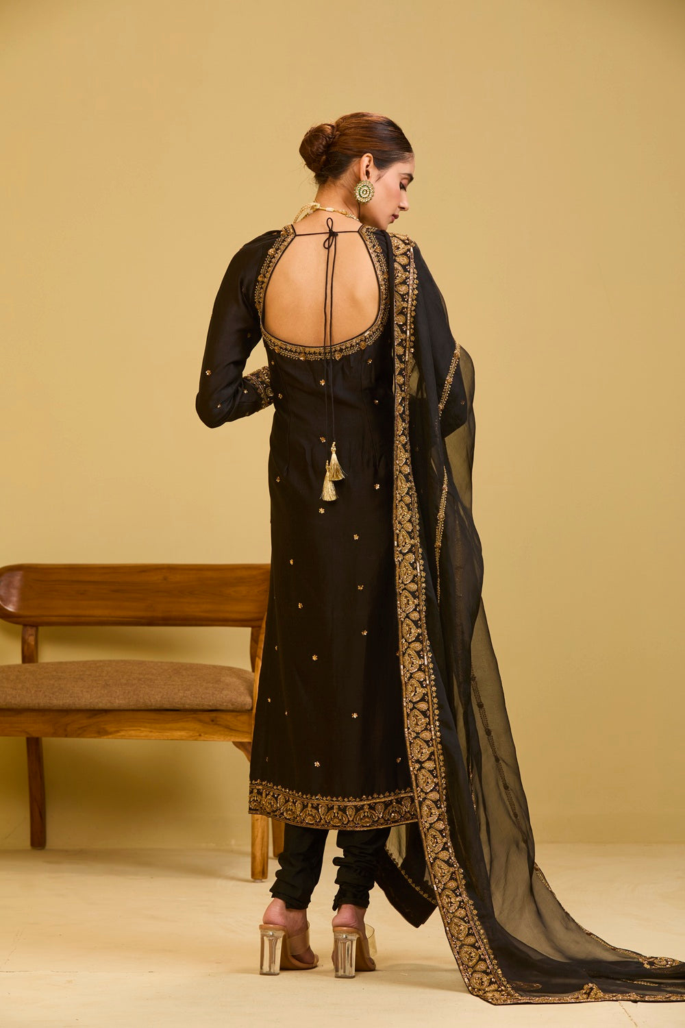 Black Kurta Set