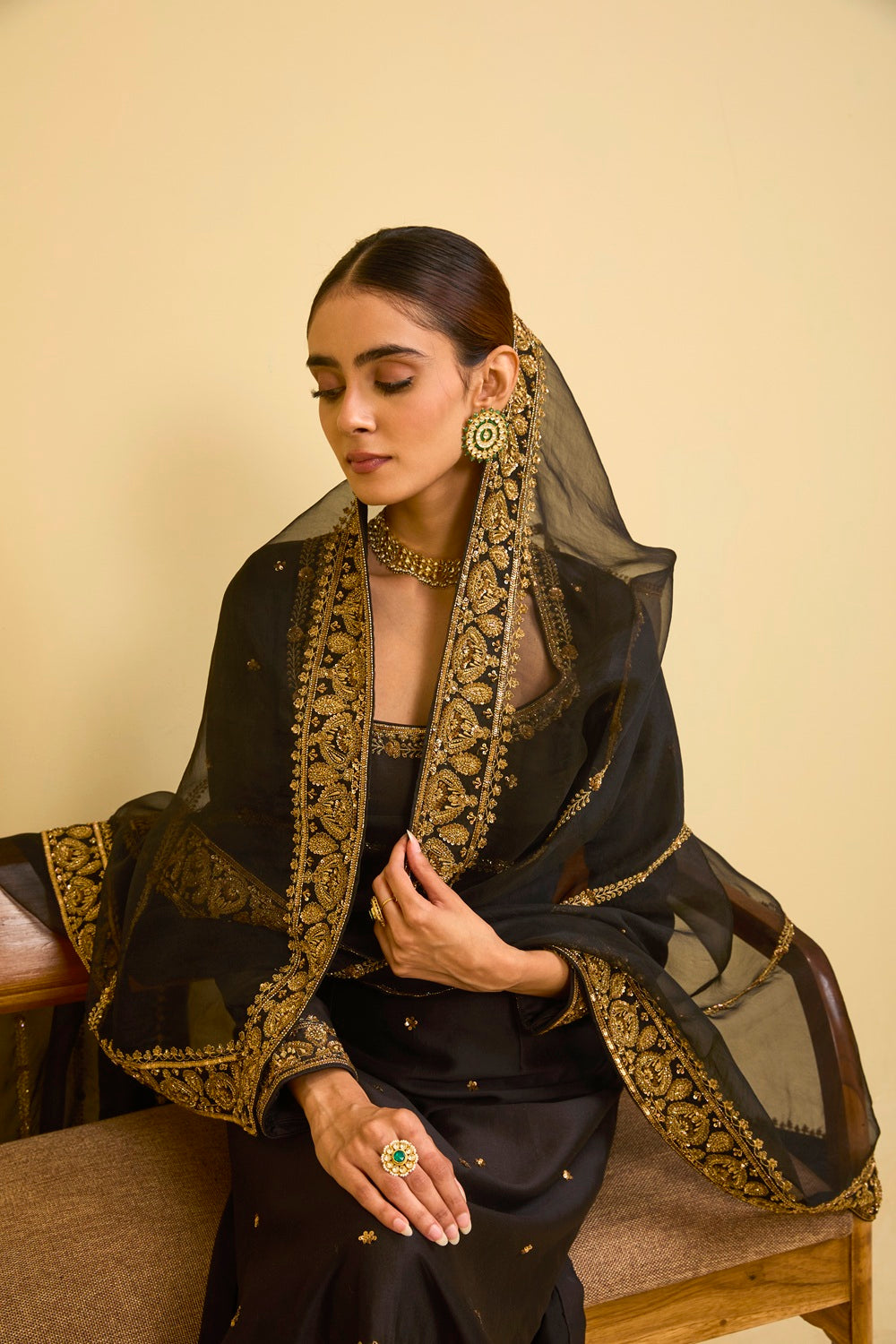 Black Kurta Set