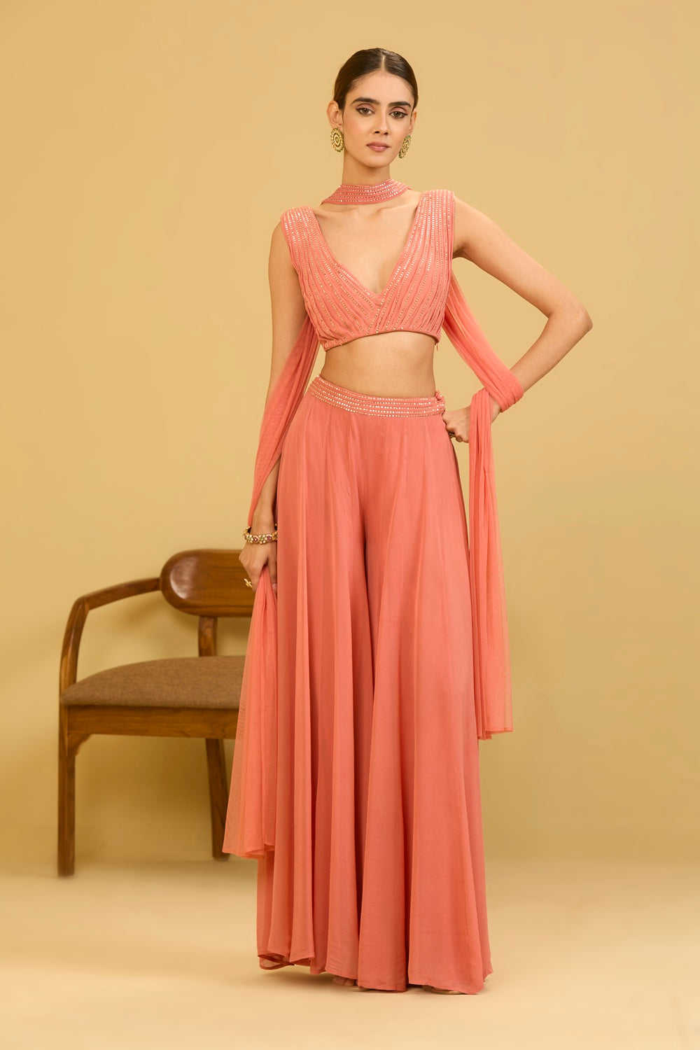 Pink Palazzo Set