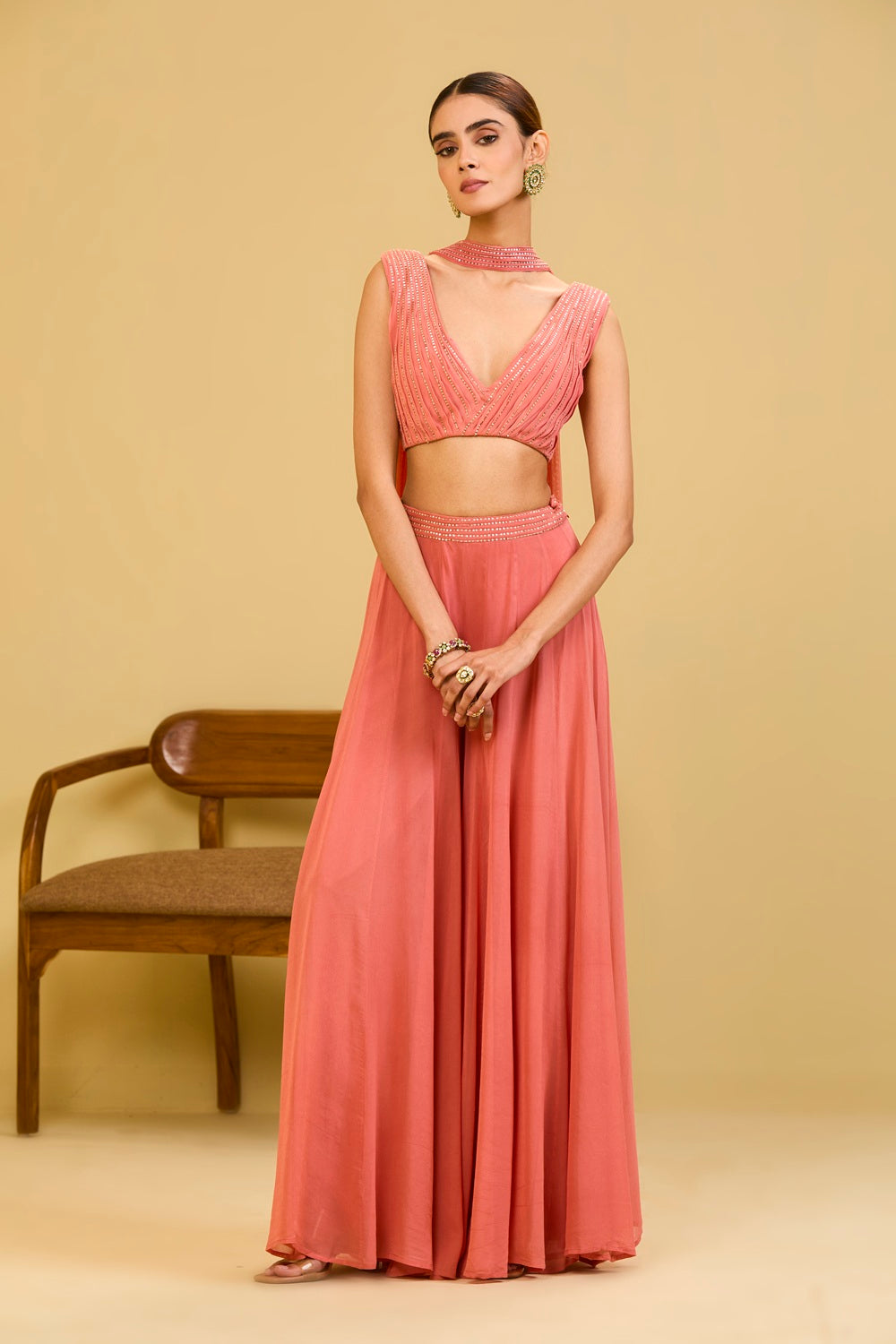 Pink Palazzo Set