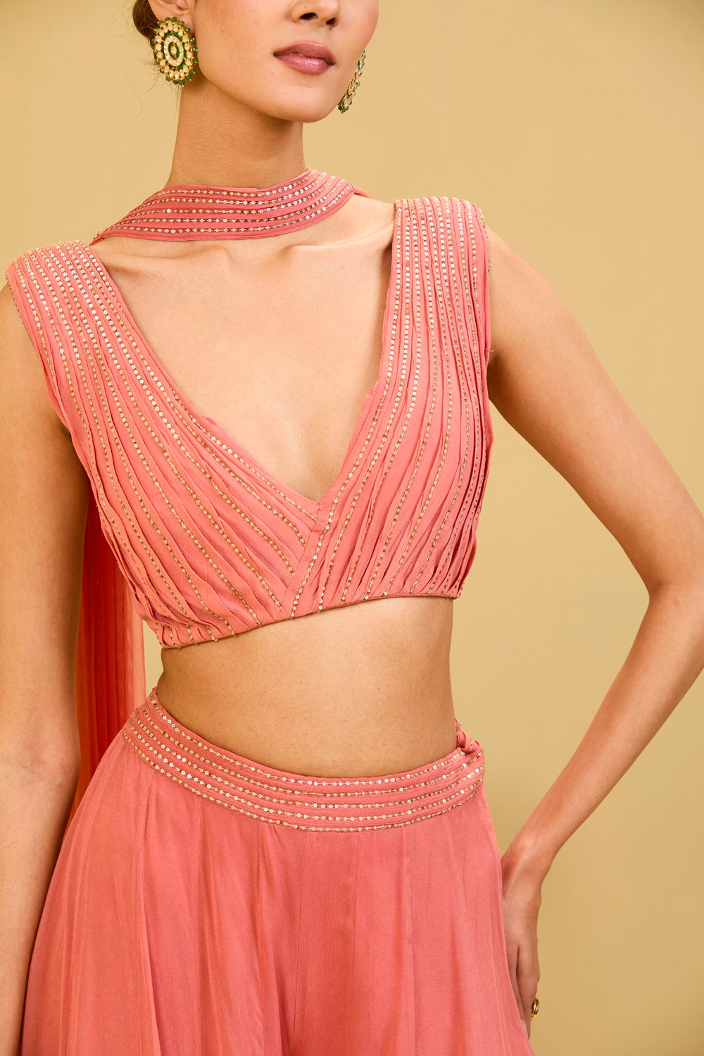 Pink Palazzo Set