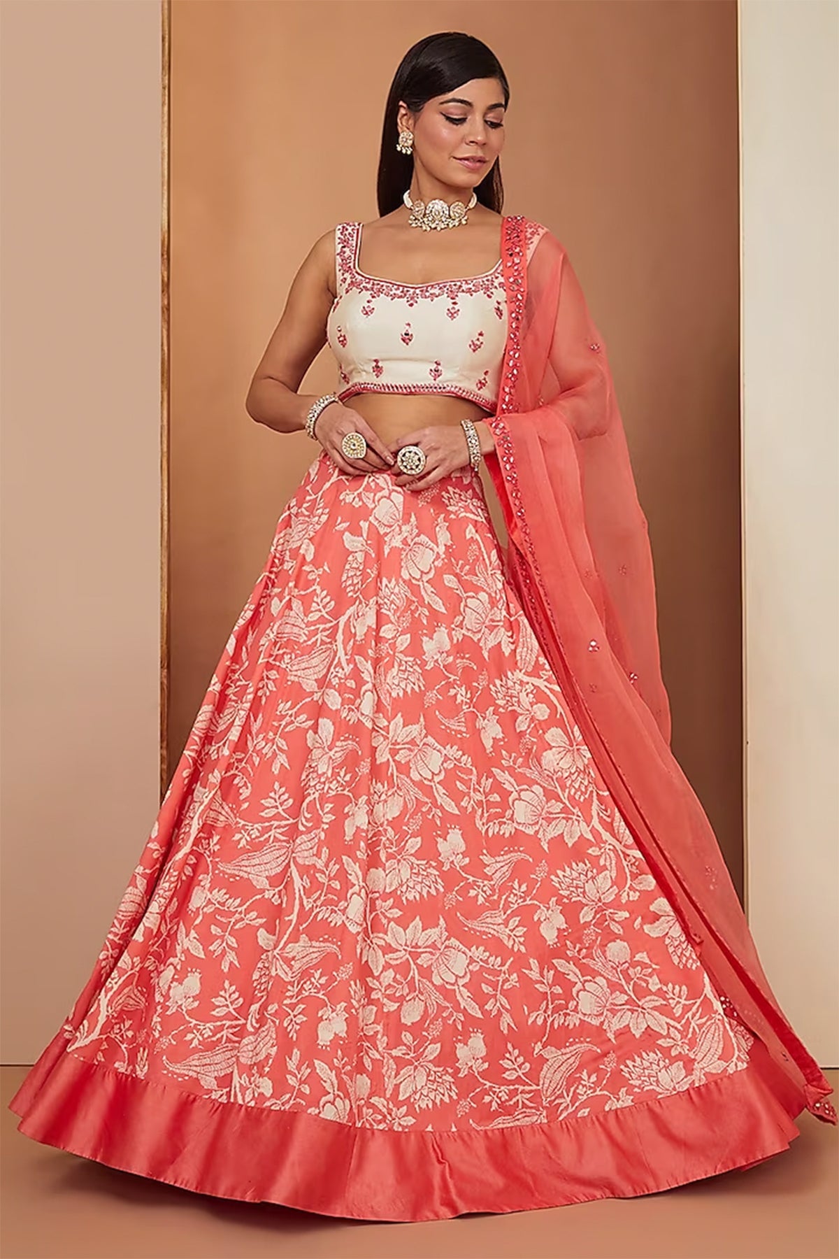 gajari lehenga set