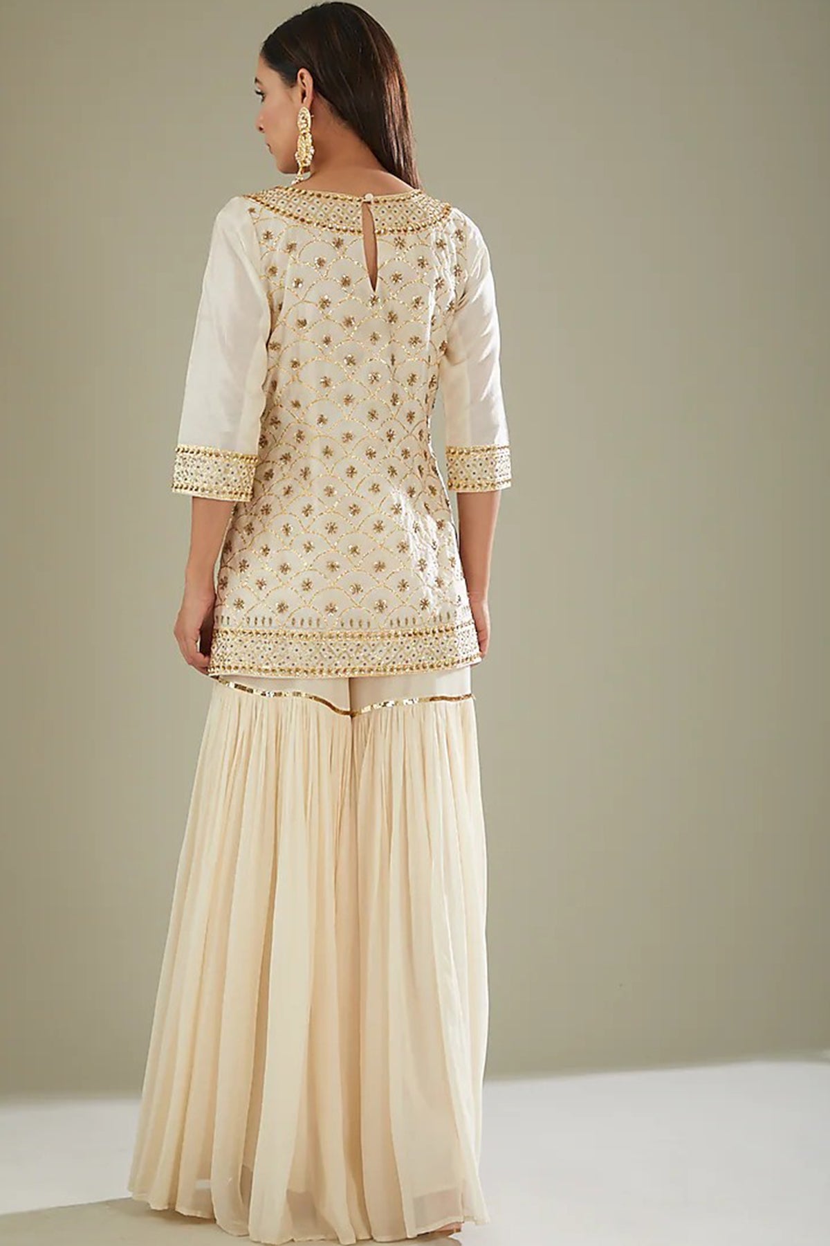 off white sharara set
