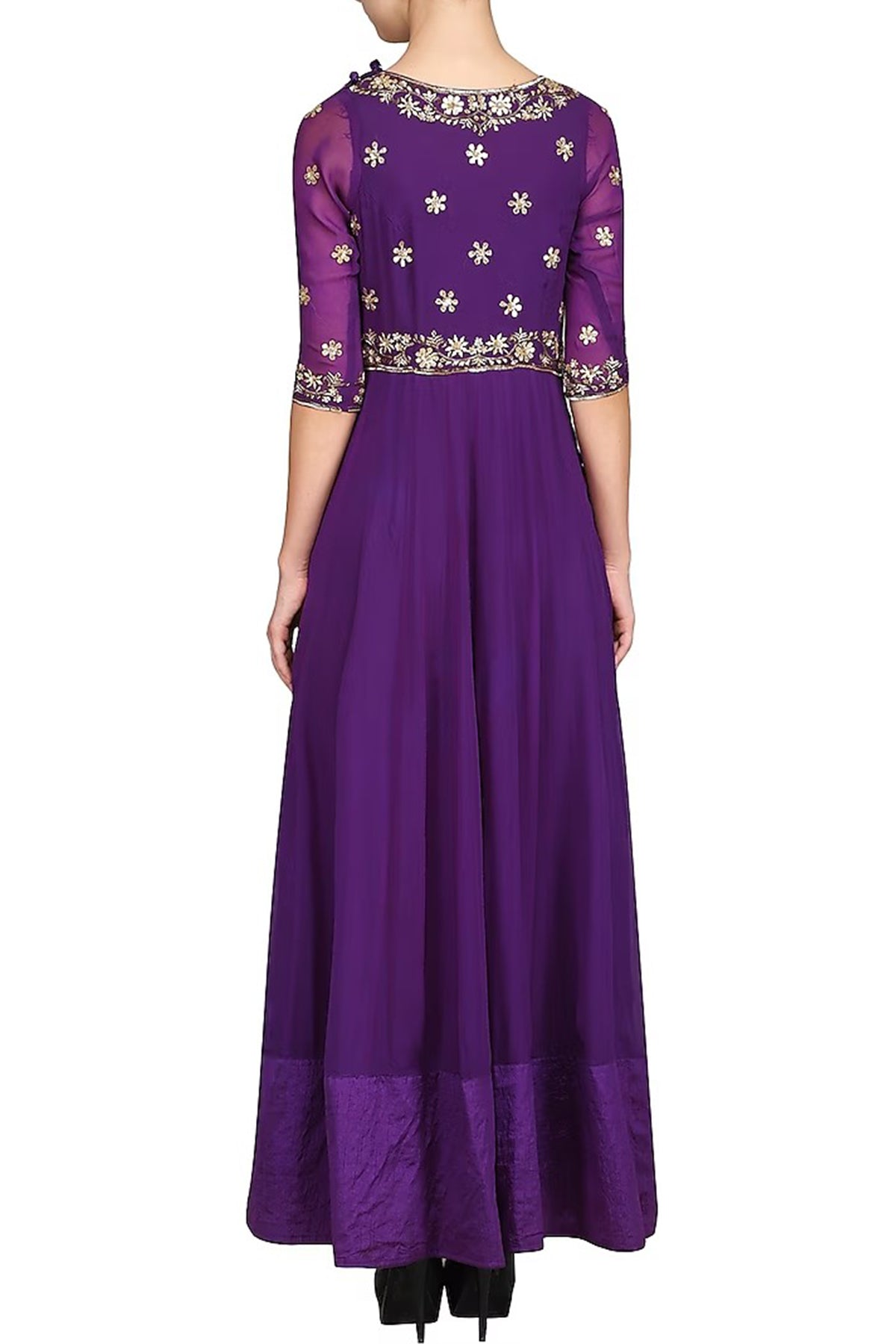 Dark Purple Anarkali