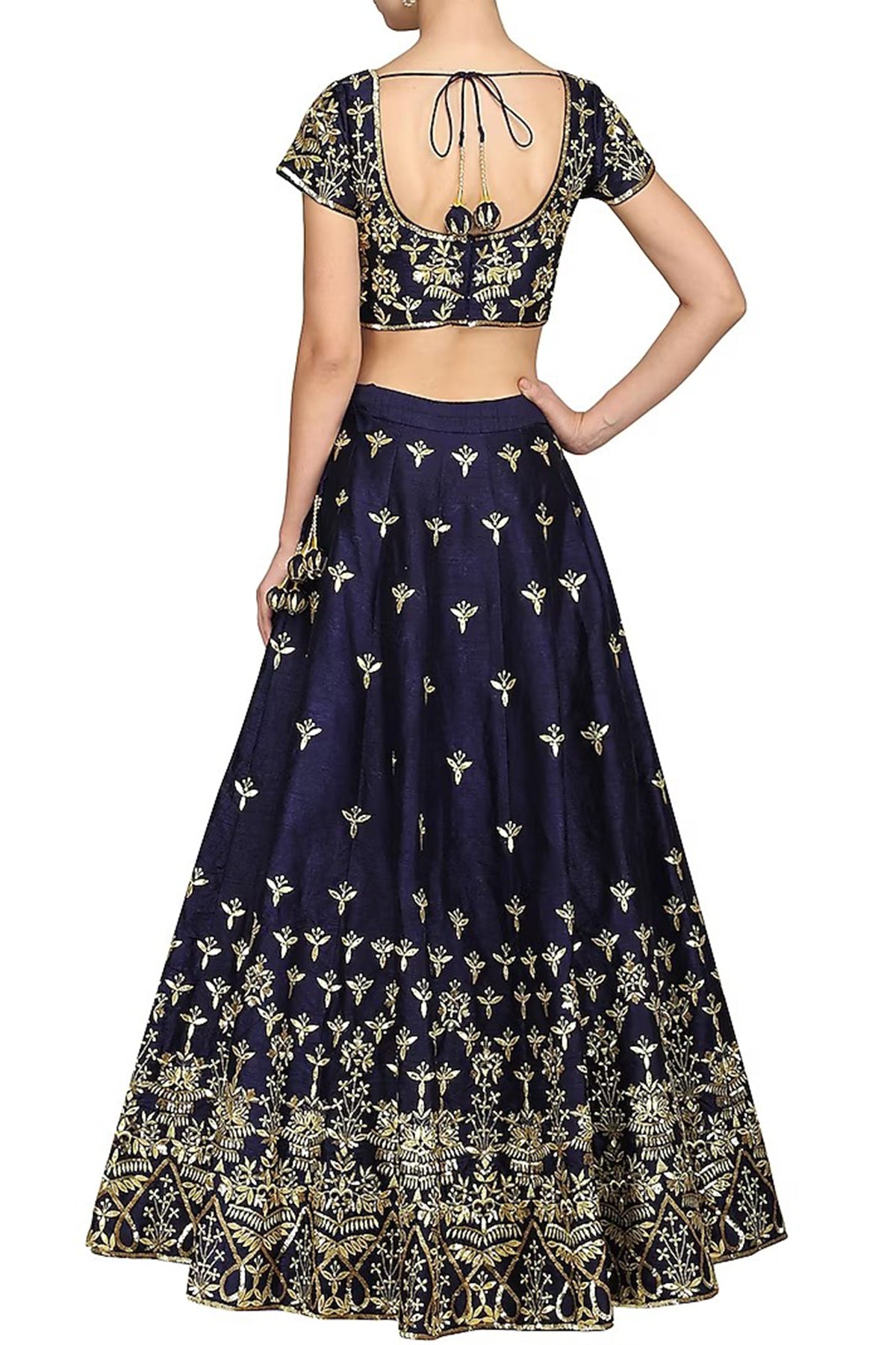 Dark Blue Lehenga Set