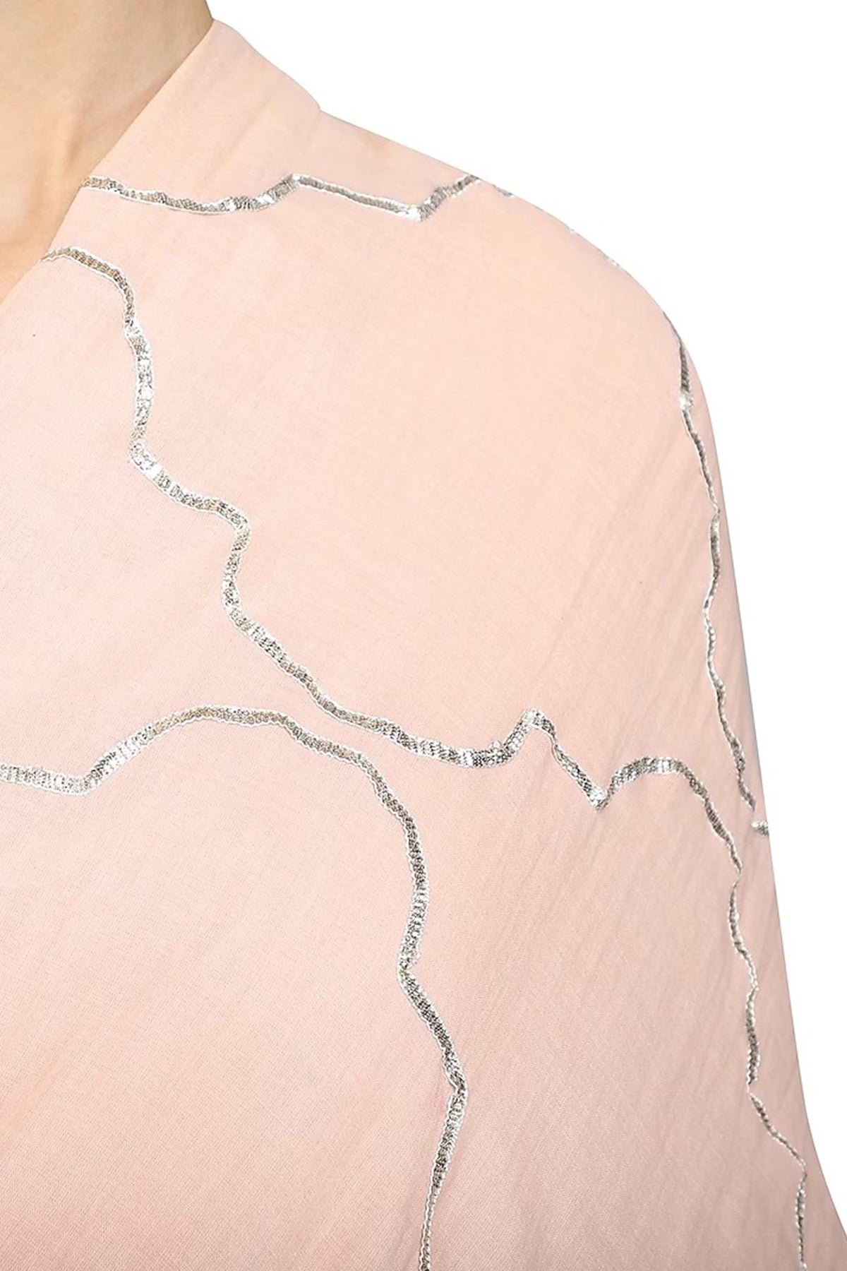 Baby pink anarkali set