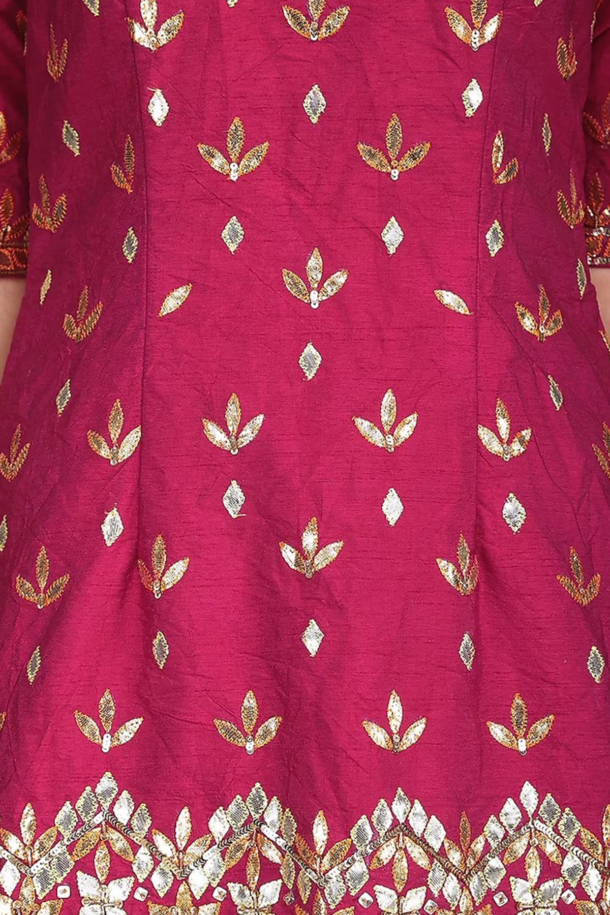 Dark Pink Sharara Set