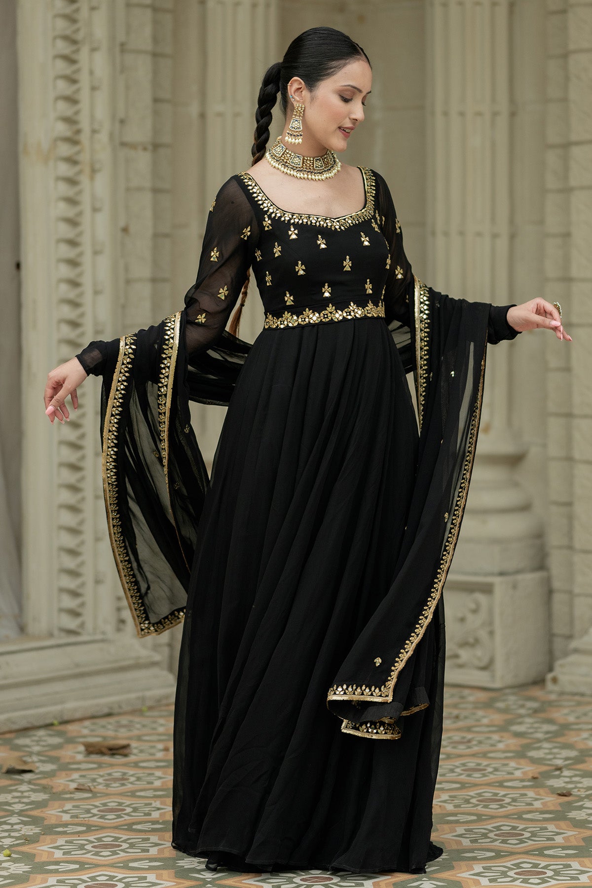 Black Anarkali Black Anarkali