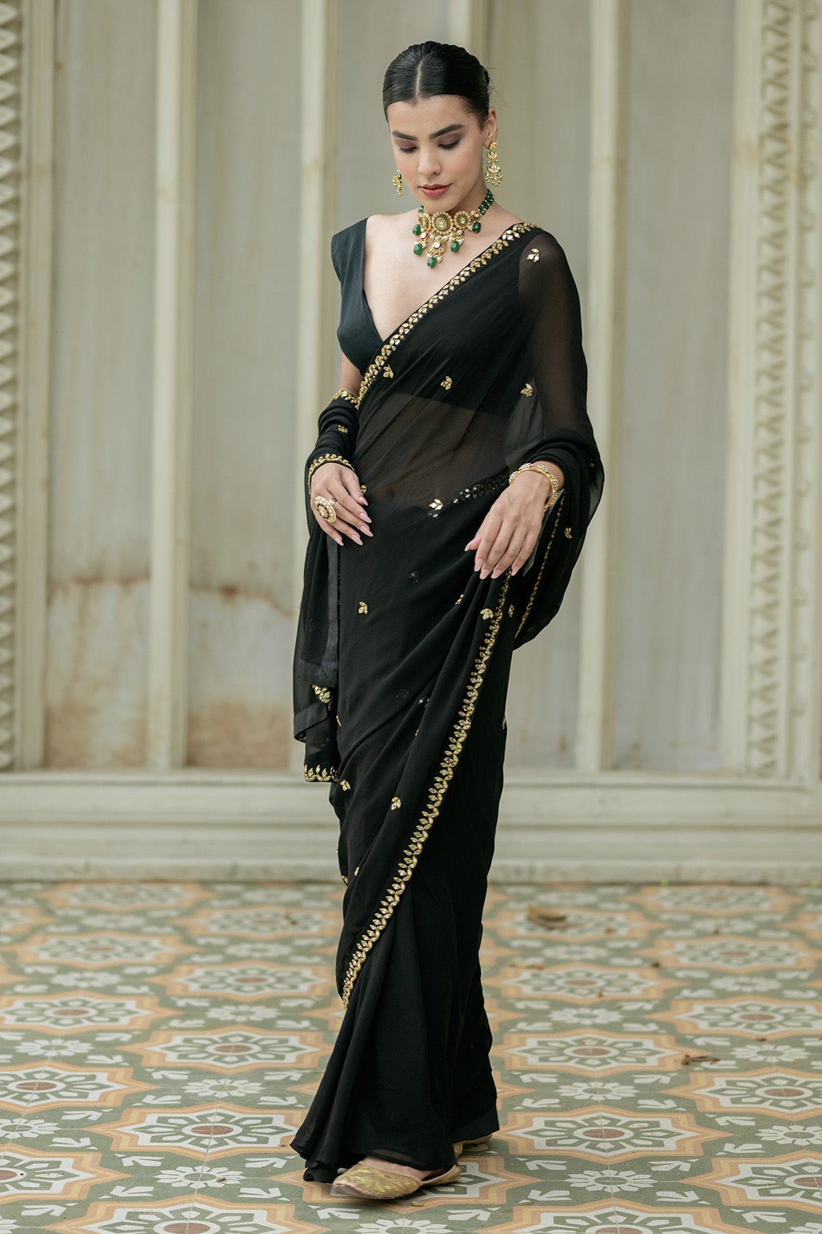 Black Saree