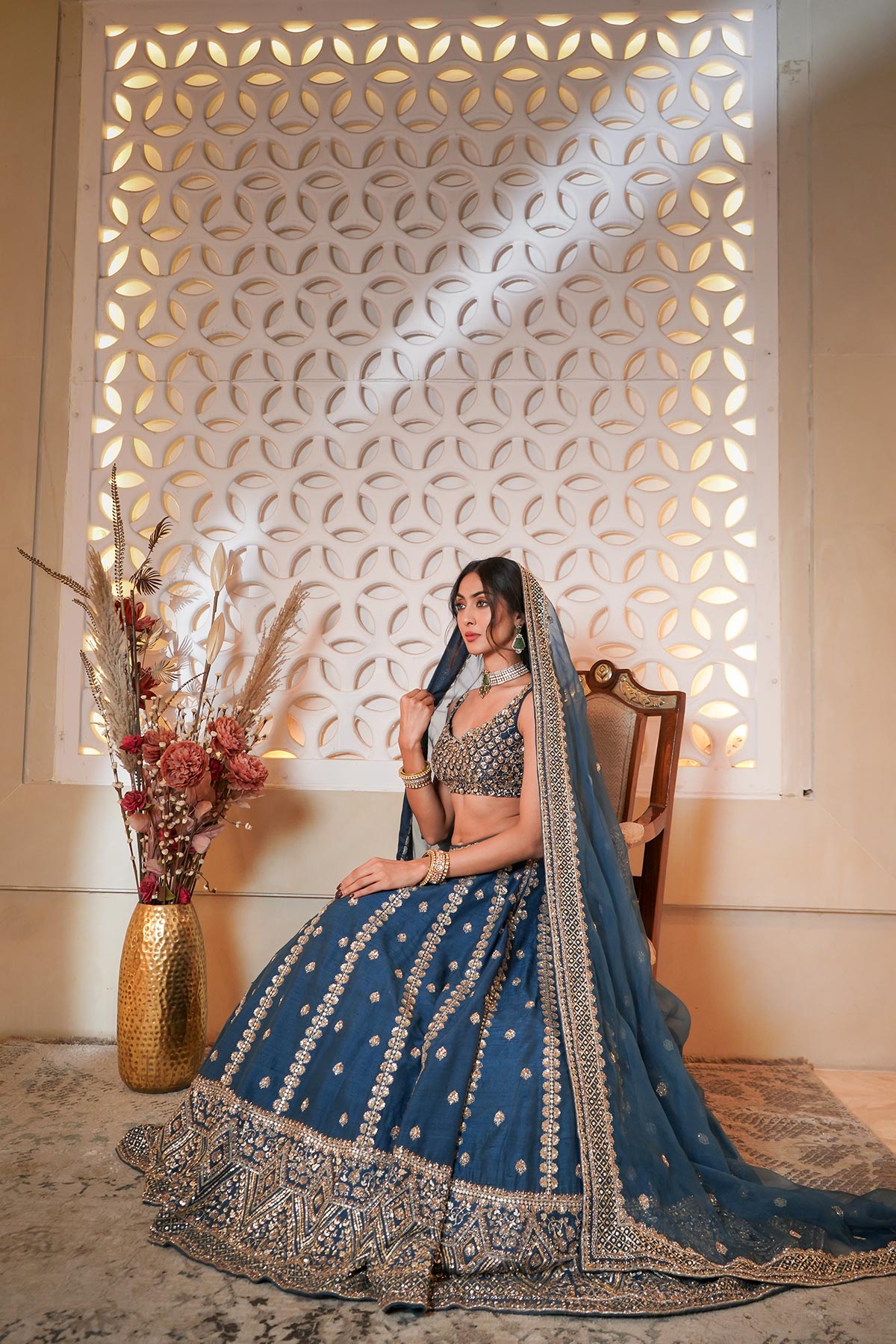 Blue Lehenga Set