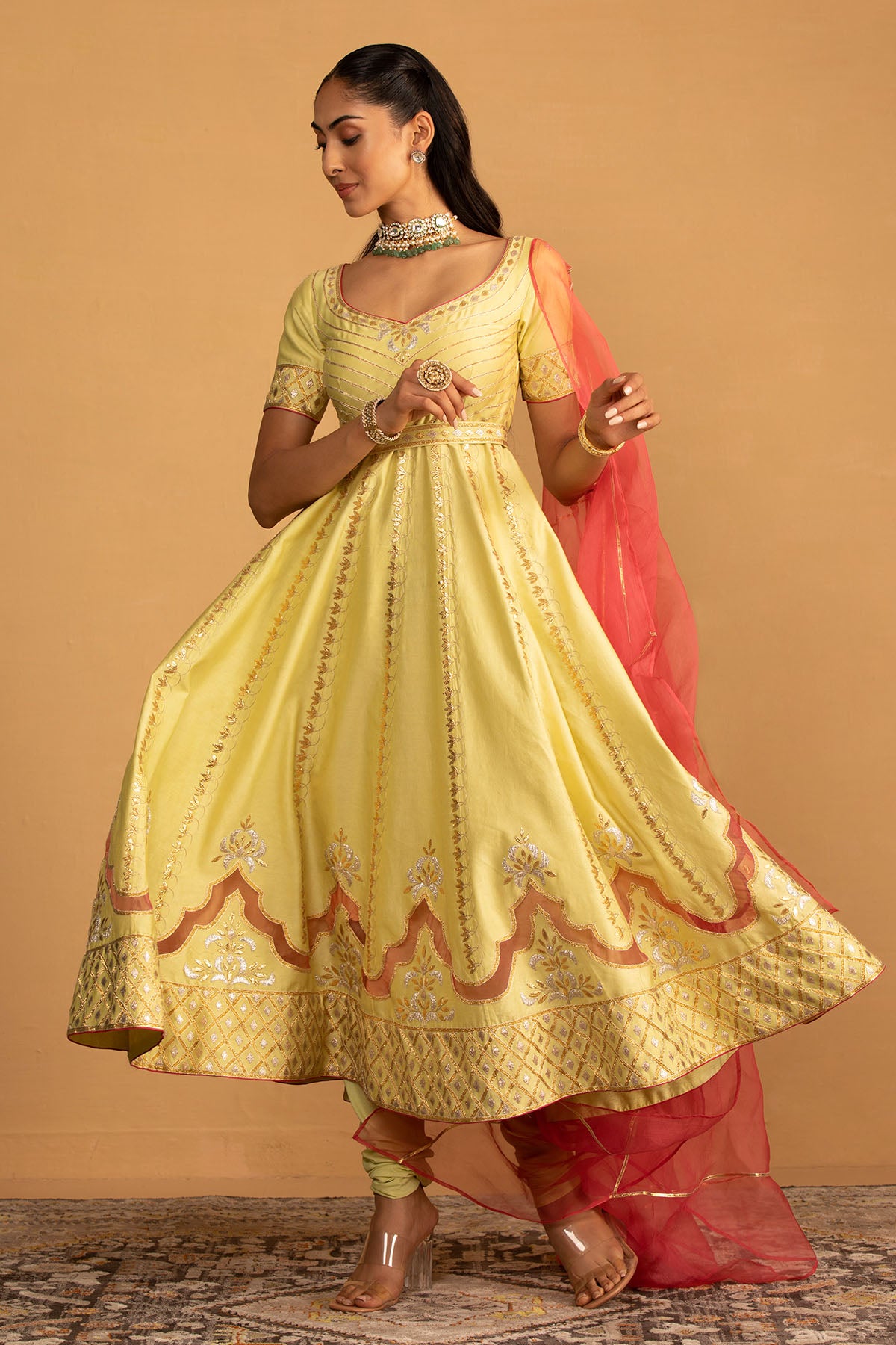 MINT GREEN ANARKALI SET