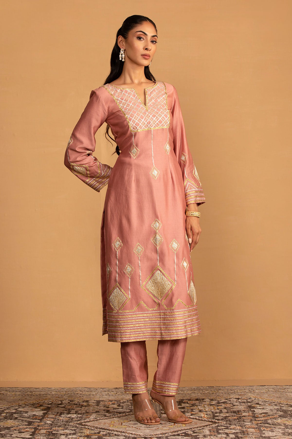 CHAMPAGNE KURTA SET