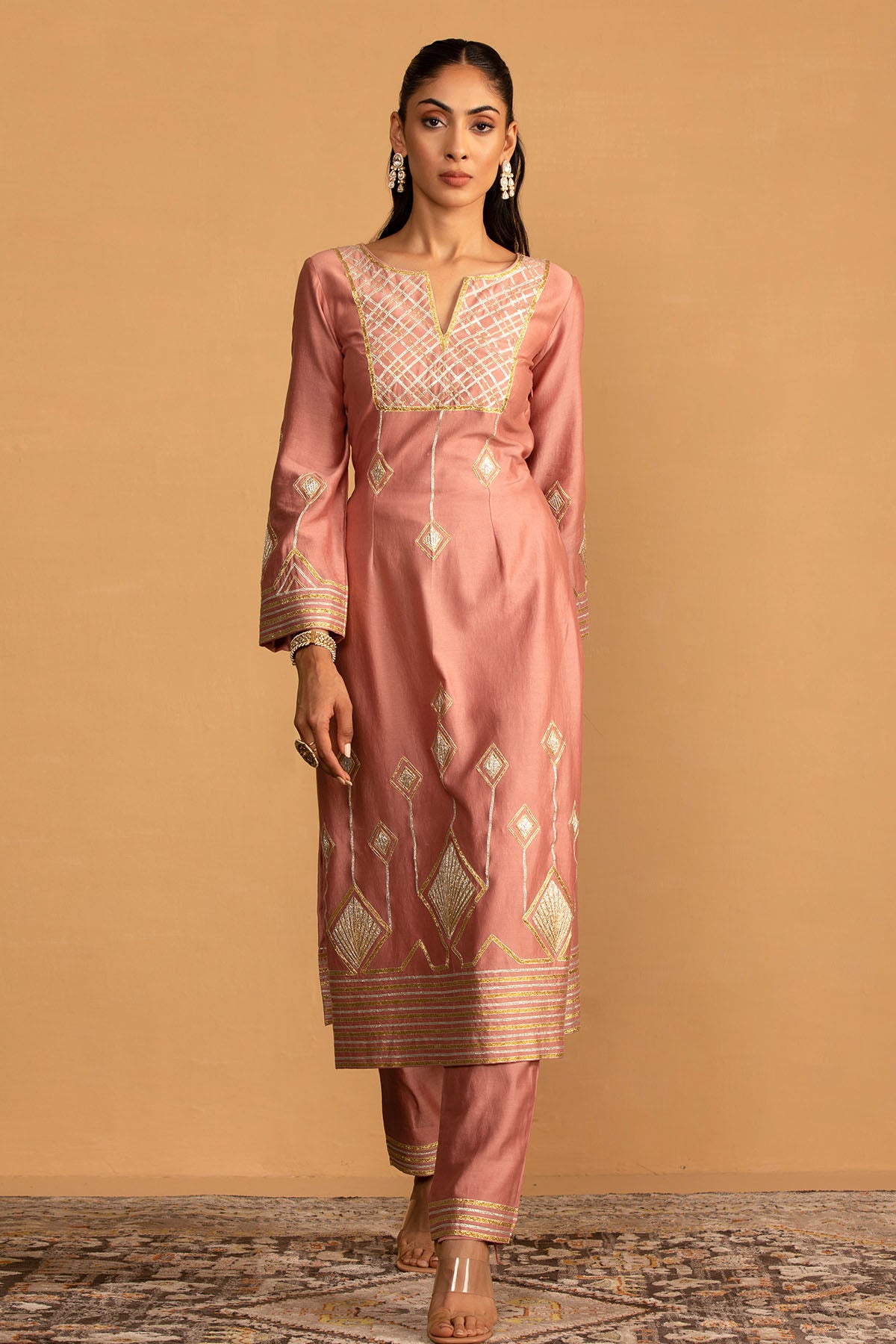 CHAMPAGNE KURTA SET