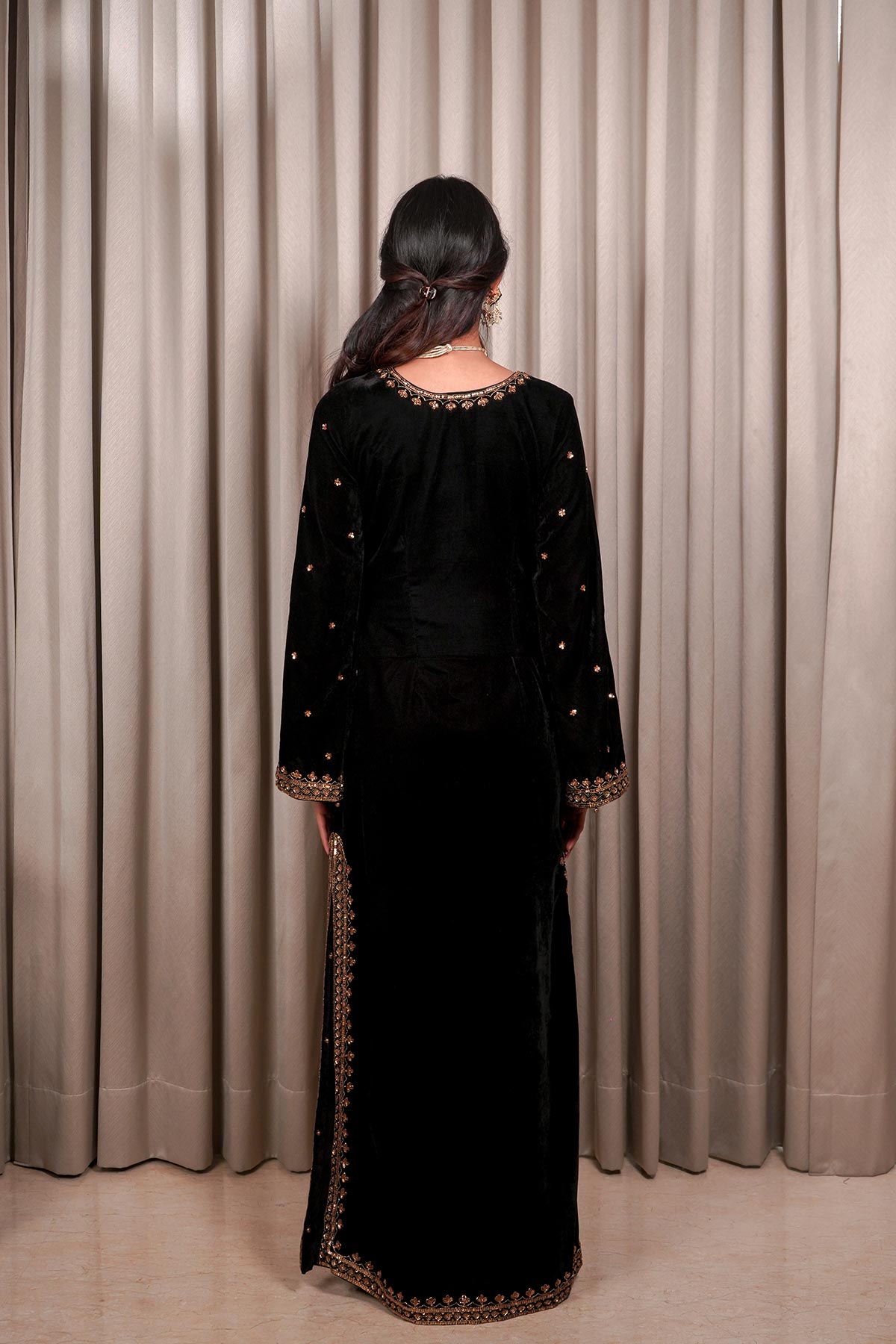 Black Kaftan Set