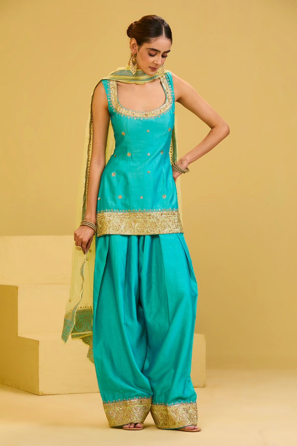 Sky Blue Salwar Set