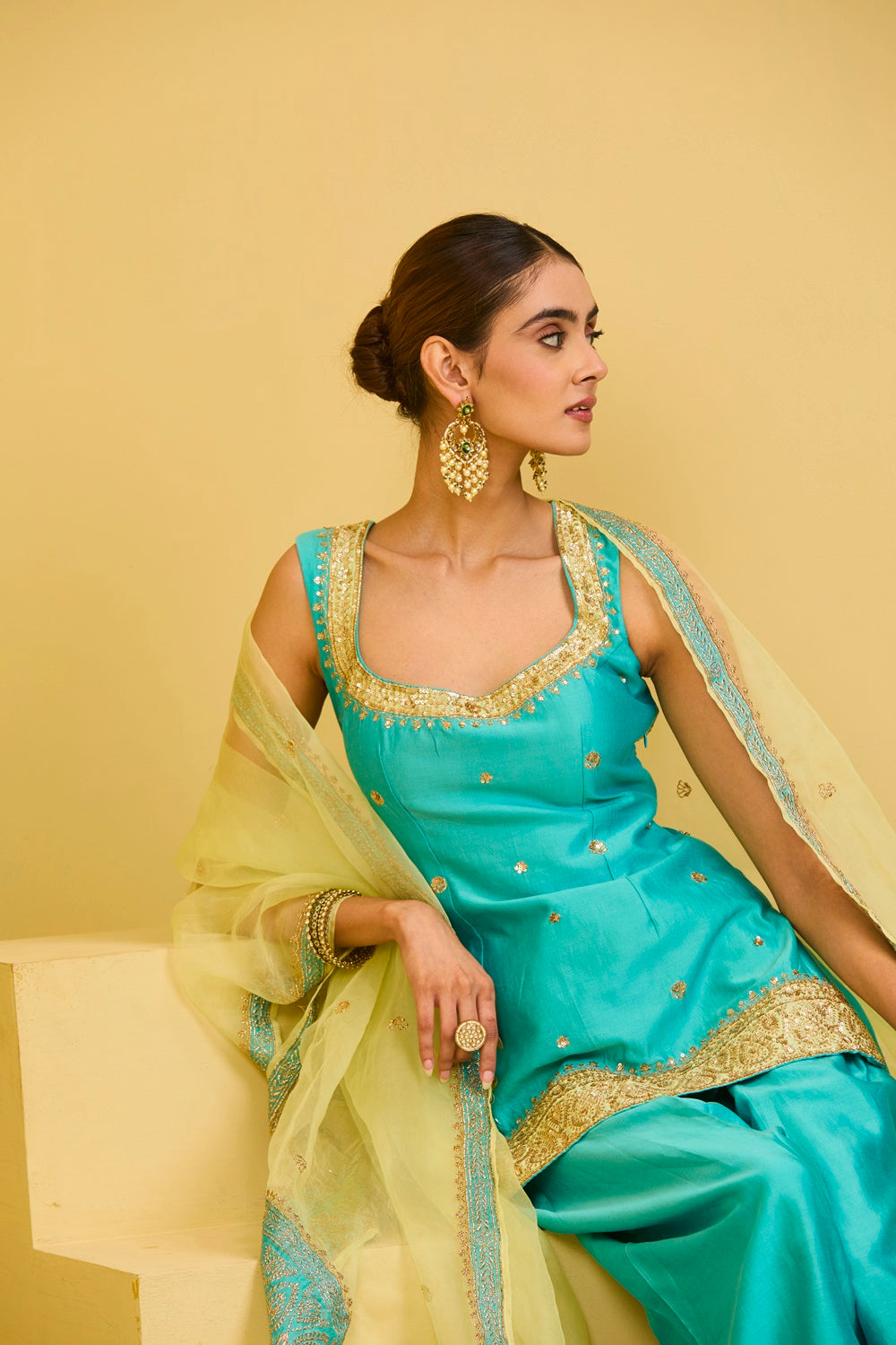 Sky Blue Salwar Set