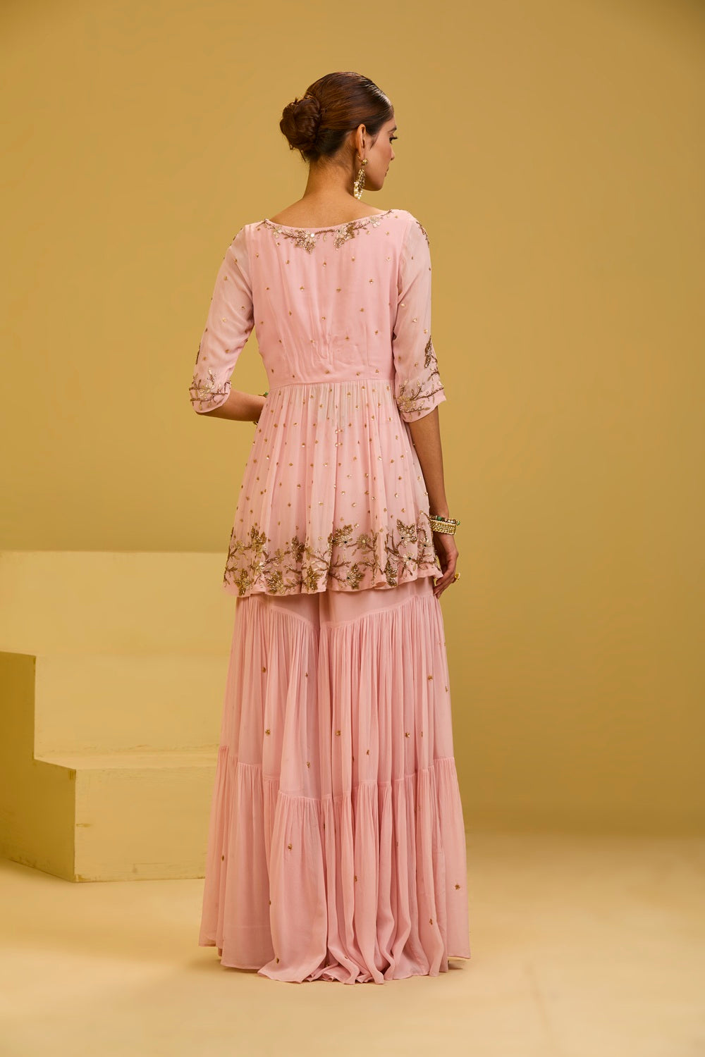 Baby Pink Sharara Set
