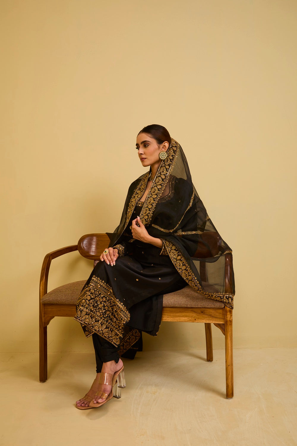 Black Kurta Set