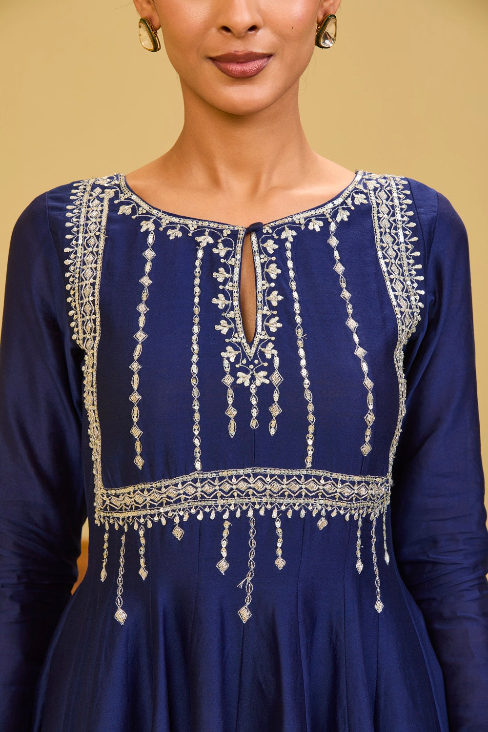 Blue Peplum Set