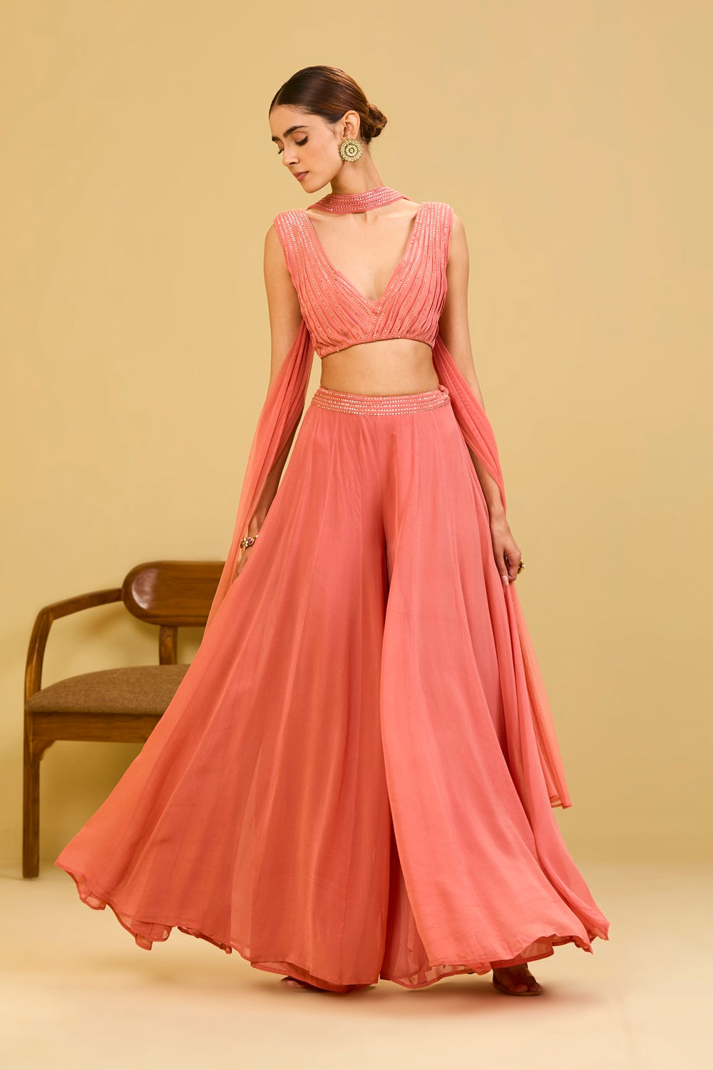 Pink Palazzo Set