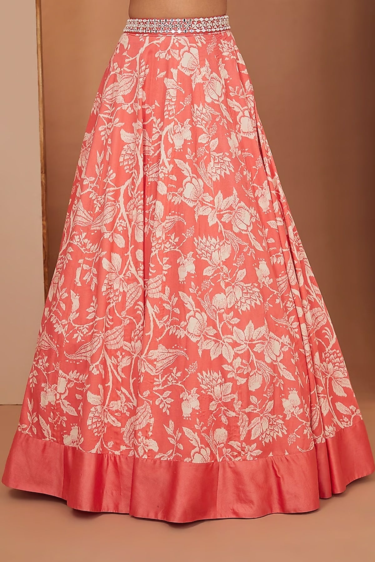 Gajari printed lehenga set