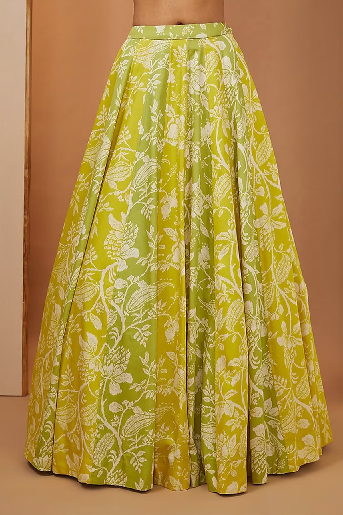 lemon and green lehenga set