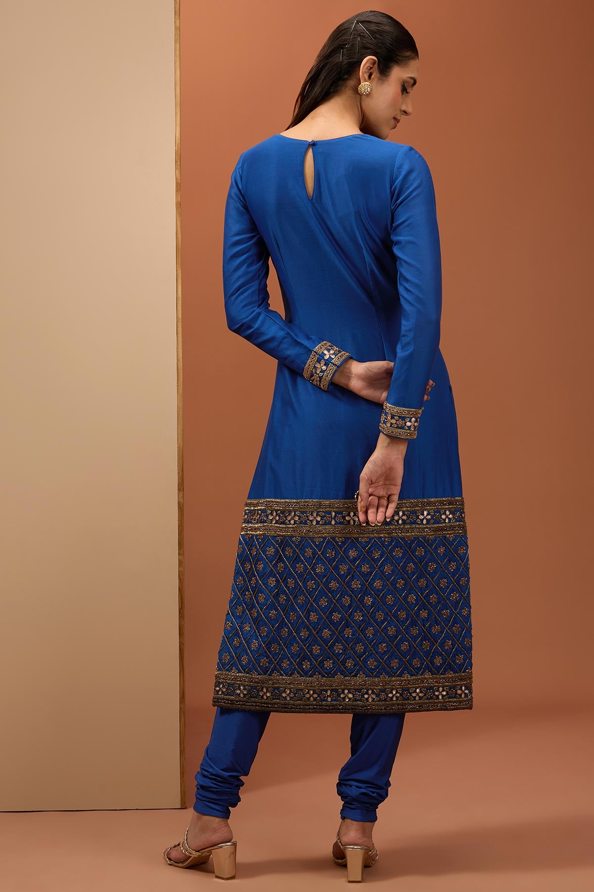 Blue Straight Kurta Set