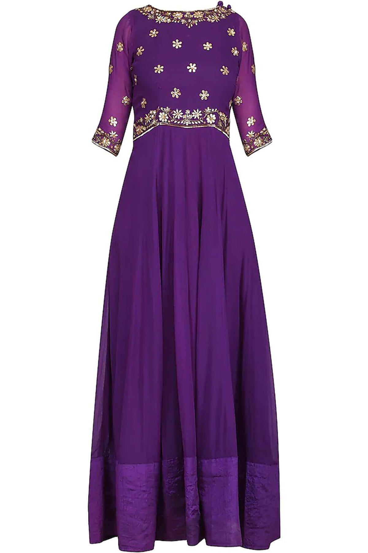 Dark Purple Anarkali