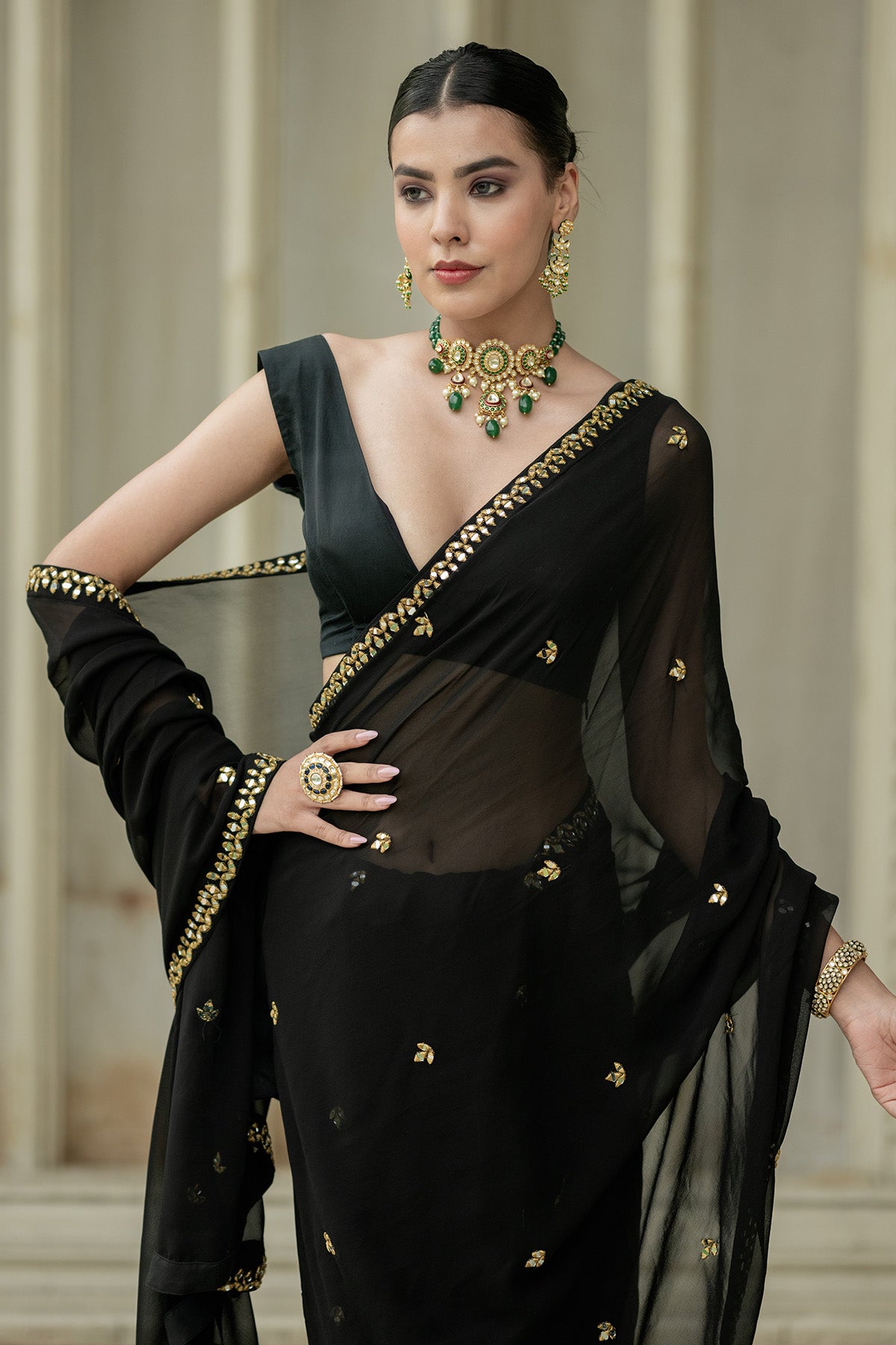 Black Saree