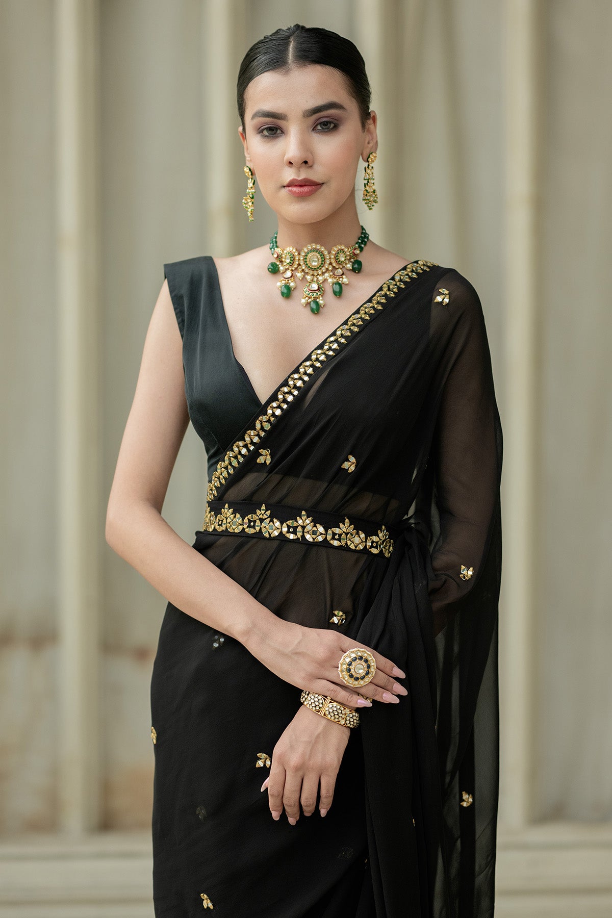 Black Saree